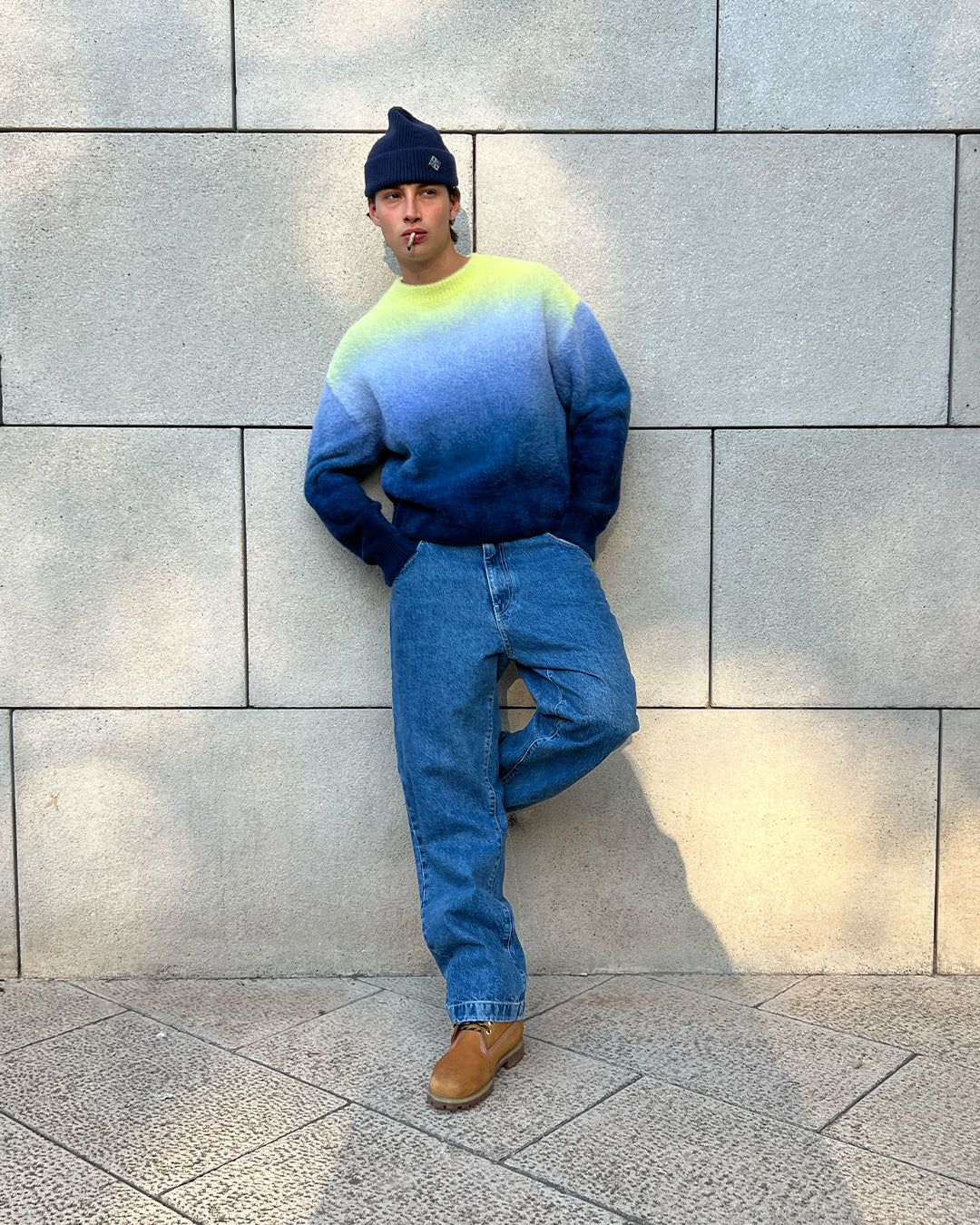 GRADIENT COZY SWEATER BLUE sold by Nude Project product image thumbnail 4