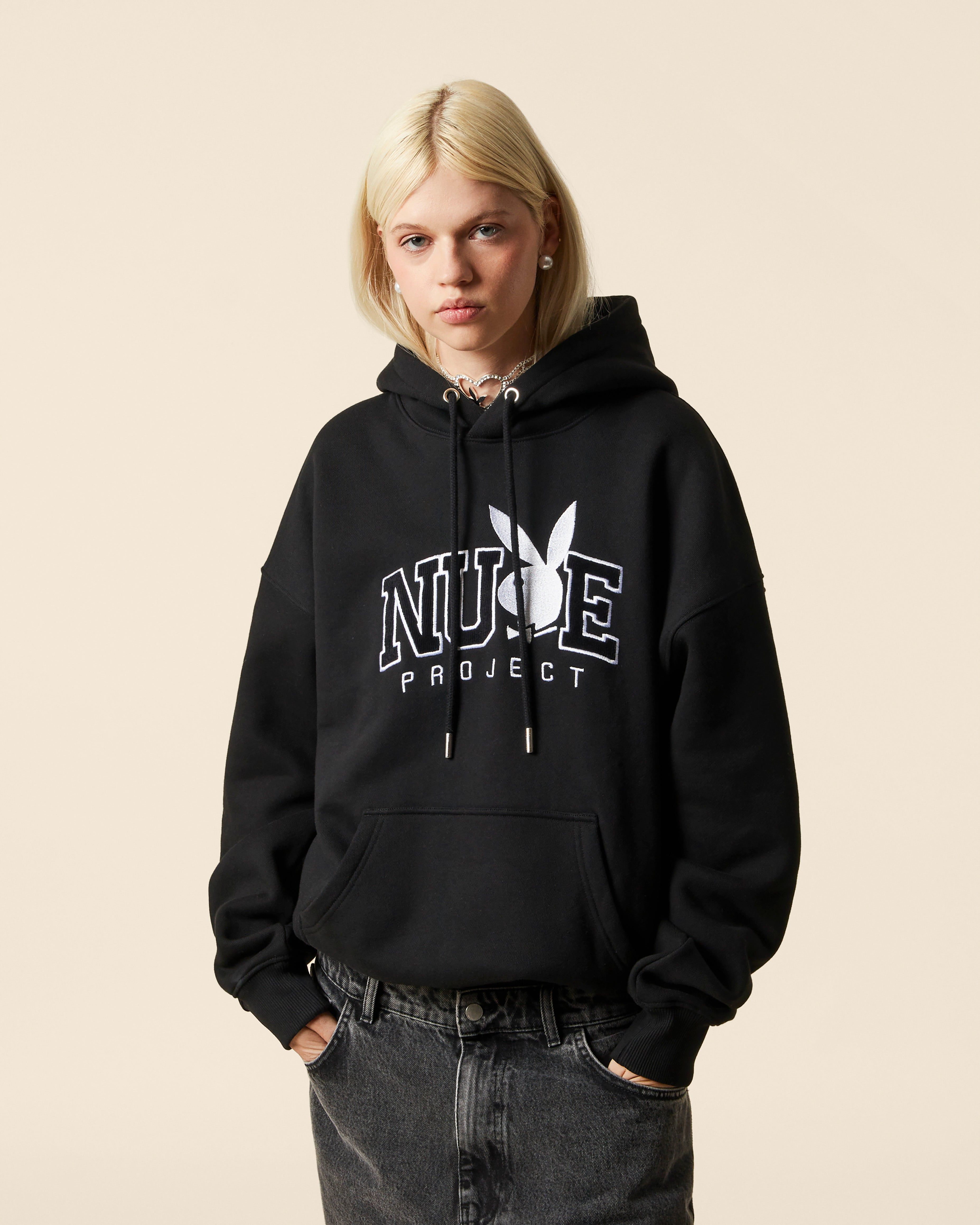 PLAYBOY VARSITY HOOD BLACK sold by Nude Project product image thumbnail 3