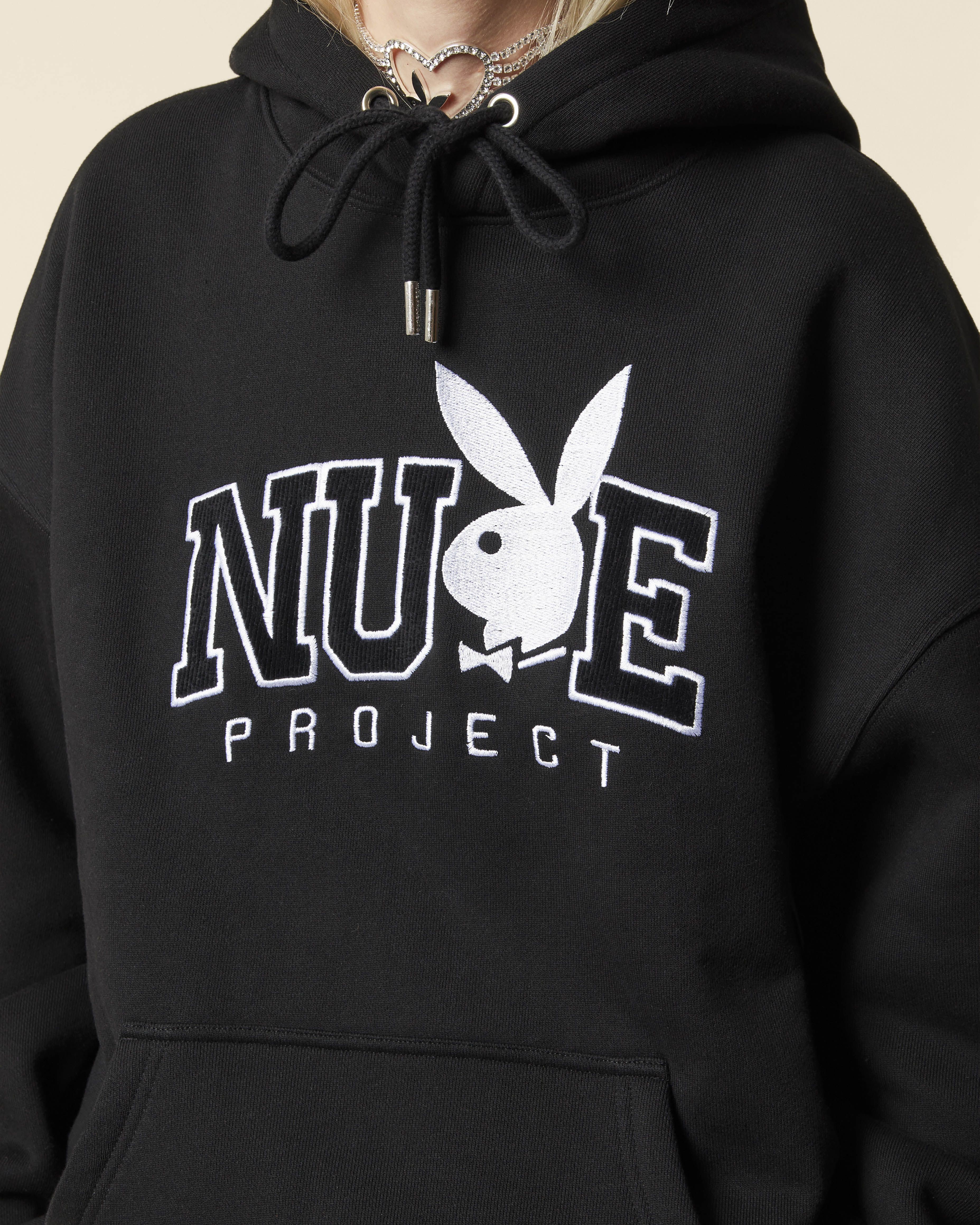 PLAYBOY VARSITY HOOD BLACK sold by Nude Project product image thumbnail 5