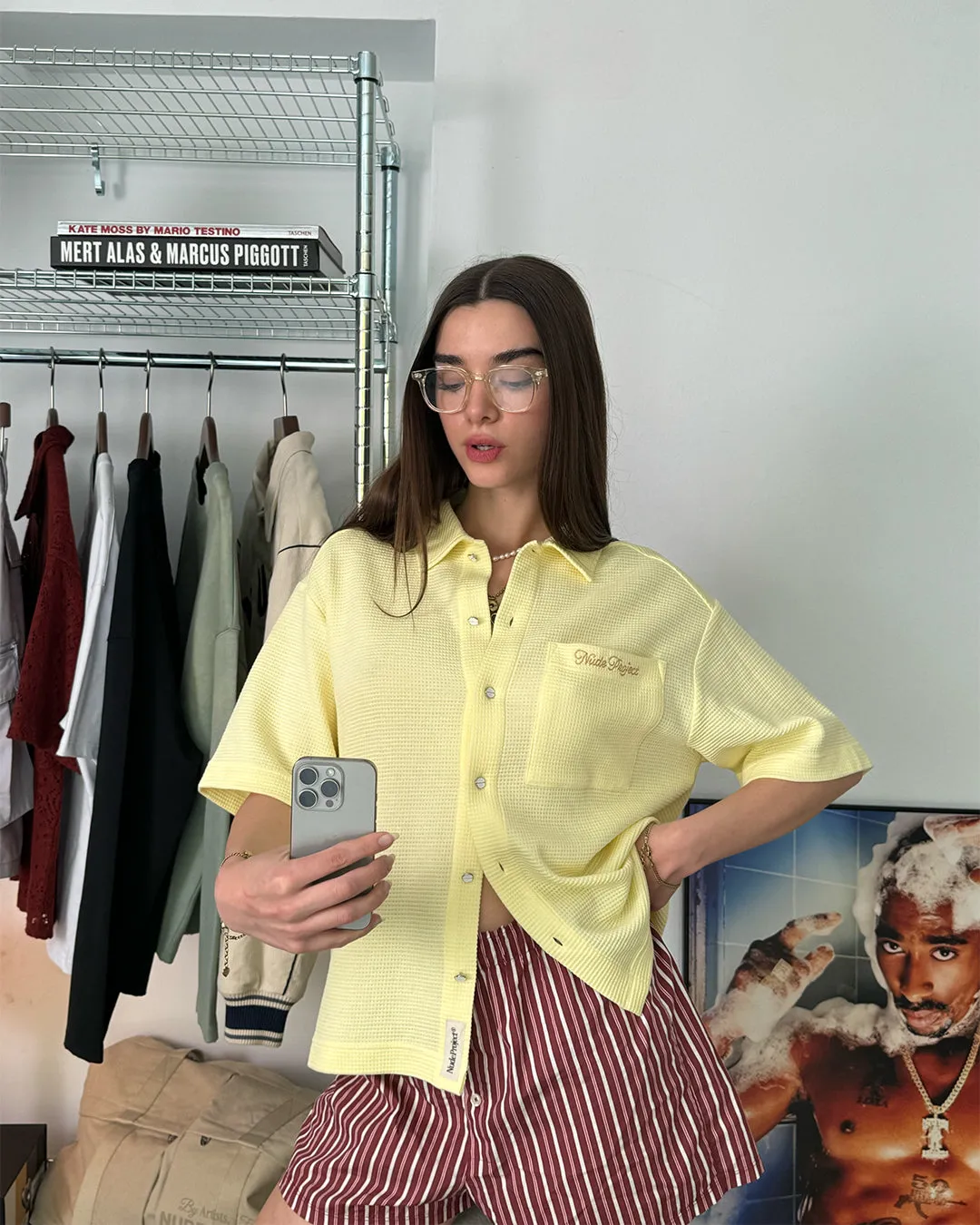 FORMENTERA WAFFLE SHIRT YELLOW sold by Nude Project product image thumbnail 2