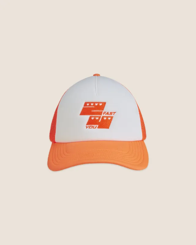 2FAST 4YOU TRUCKER CAP ORANGE sold by Nude Project