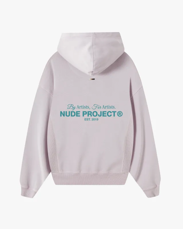 Cult*Hoodie Garment Dye Lilac sold by Nude Project