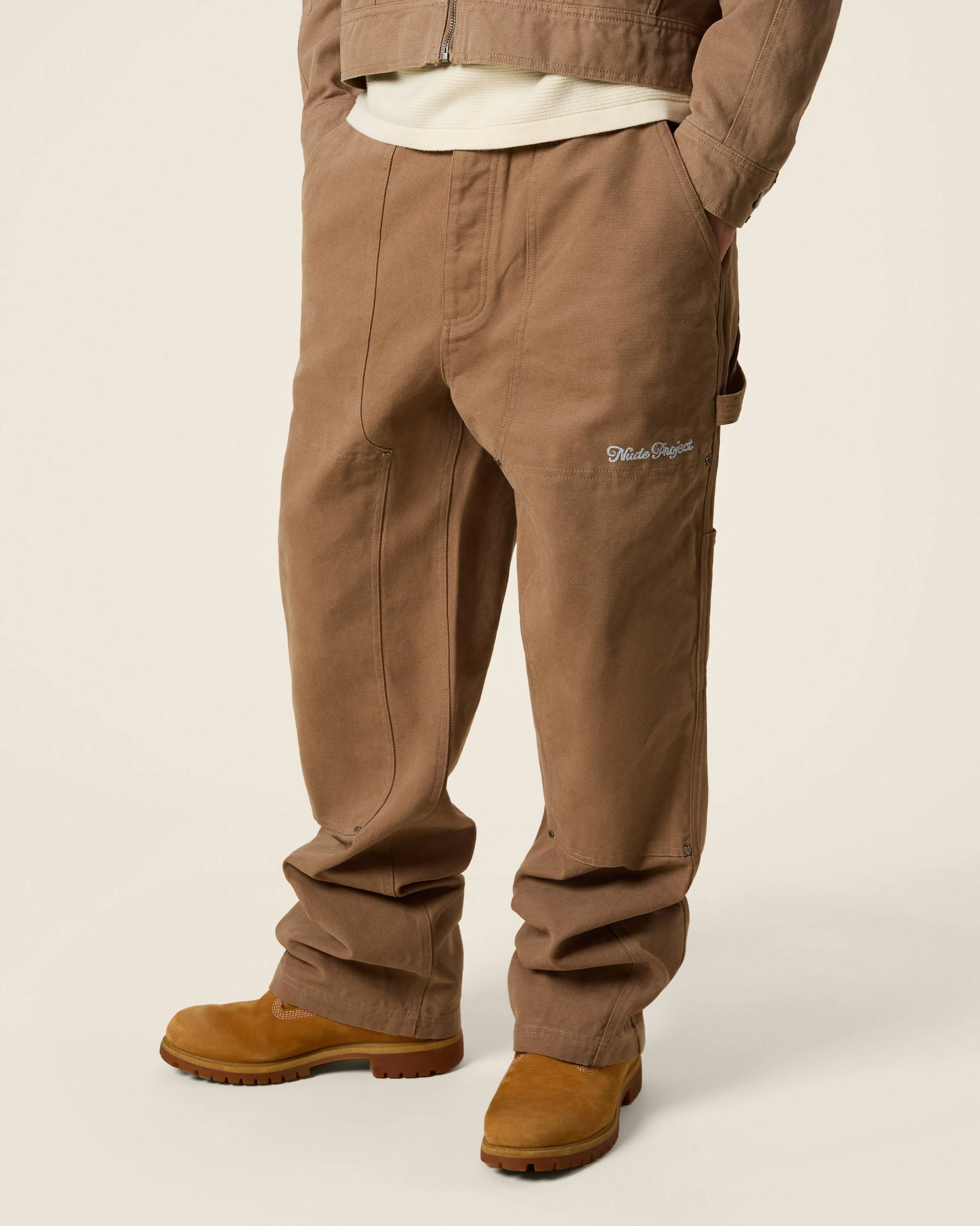 Carpenter Pants Brown sold by Nude Project product image thumbnail 4