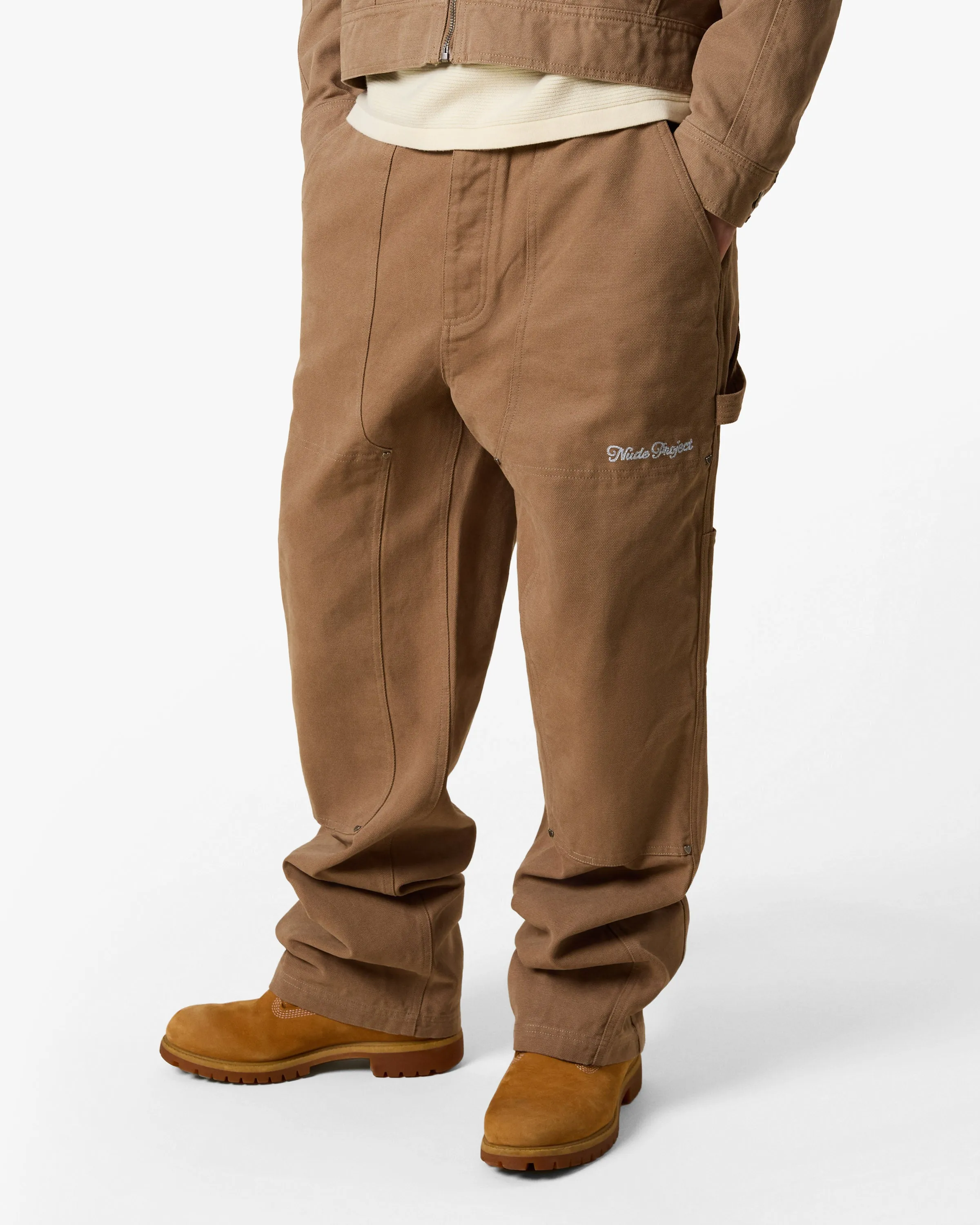 Carpenter Pants Brown sold by Nude Project product image thumbnail 3