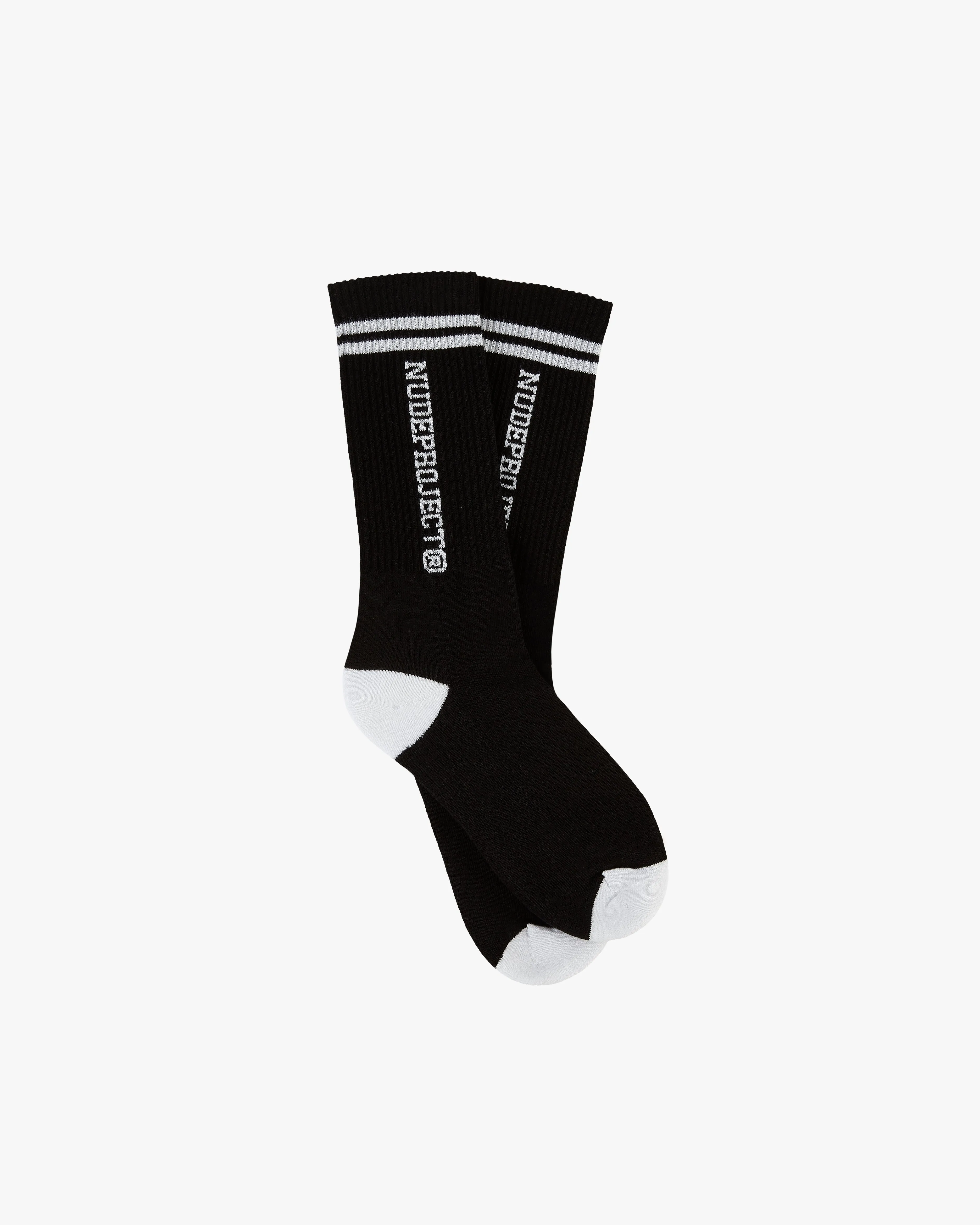 VARSITY SOCKS WHITE/BLACK sold by Nude Project product image thumbnail 5