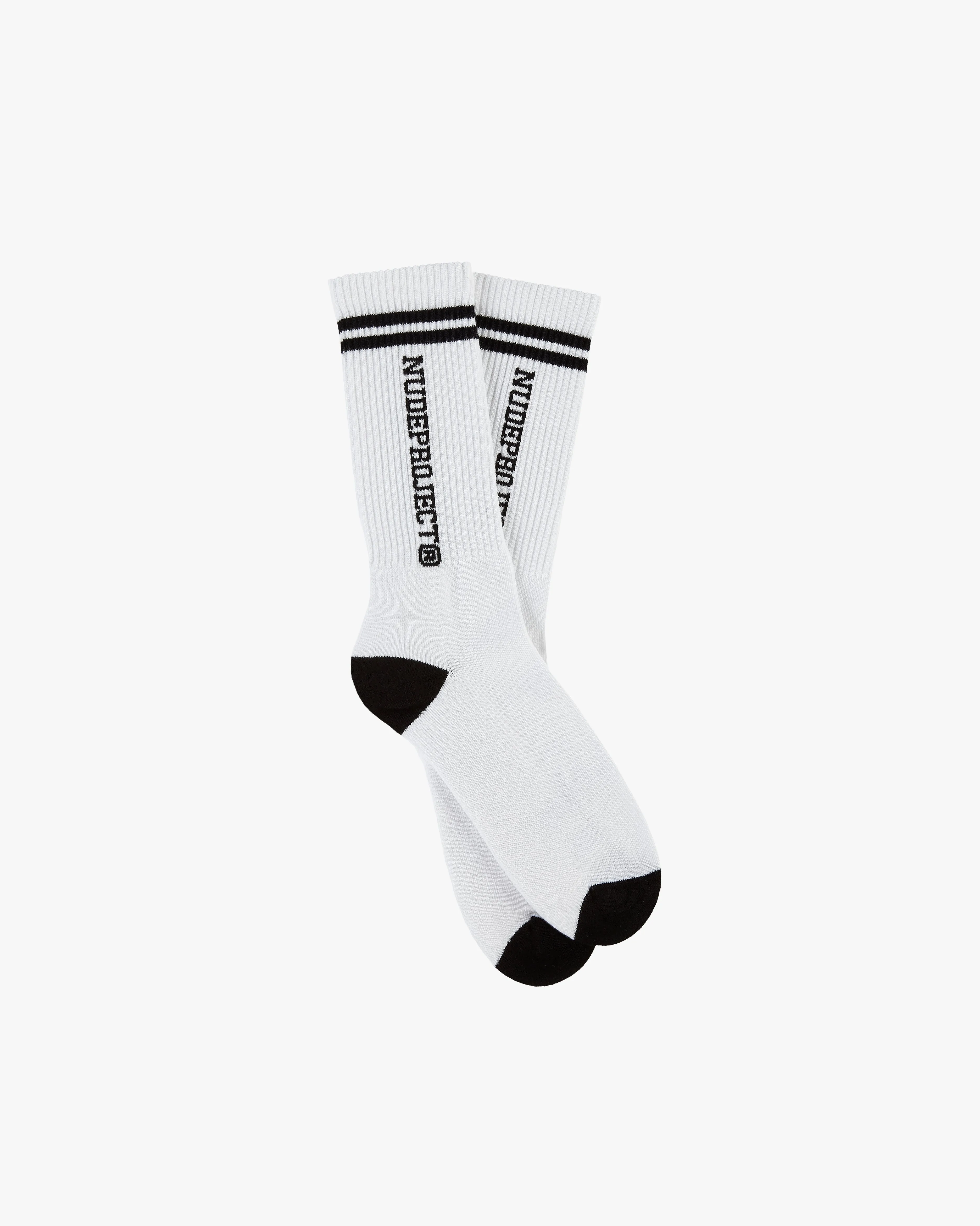 VARSITY SOCKS WHITE/BLACK sold by Nude Project product image thumbnail 3