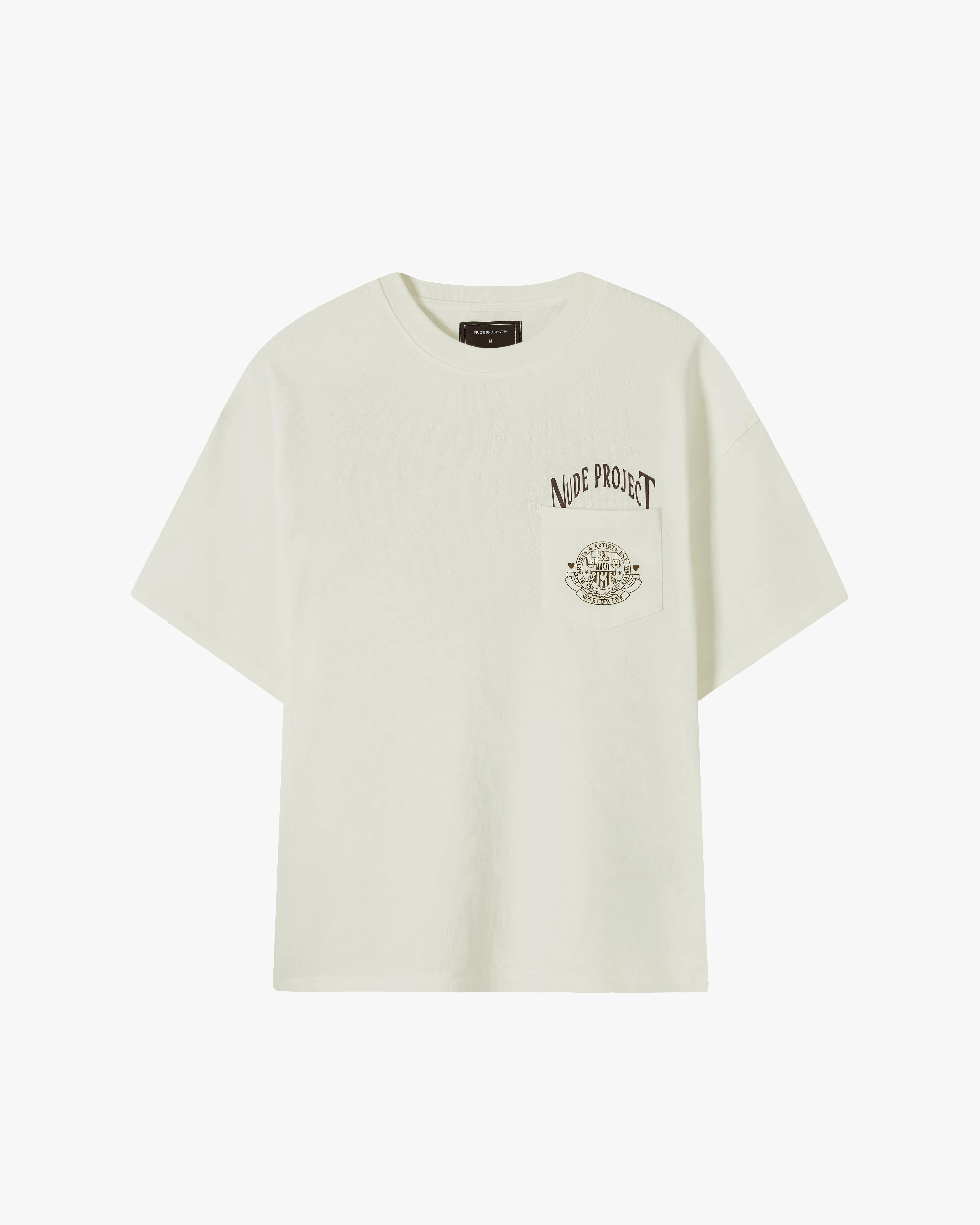VARSITY POCKET TEE MARSHMALLOW sold by Nude Project product image thumbnail 2
