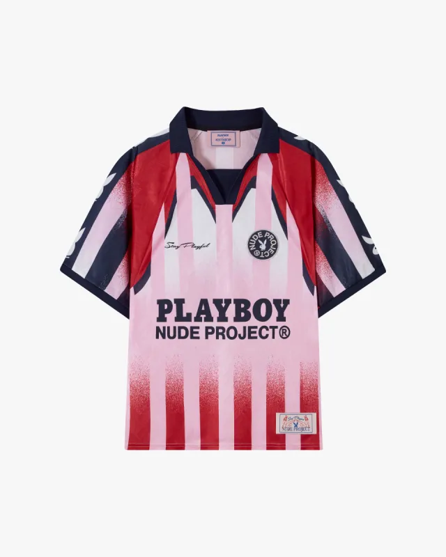 PLAYBOY FOOTBALL TEE STRIPES sold by Nude Project