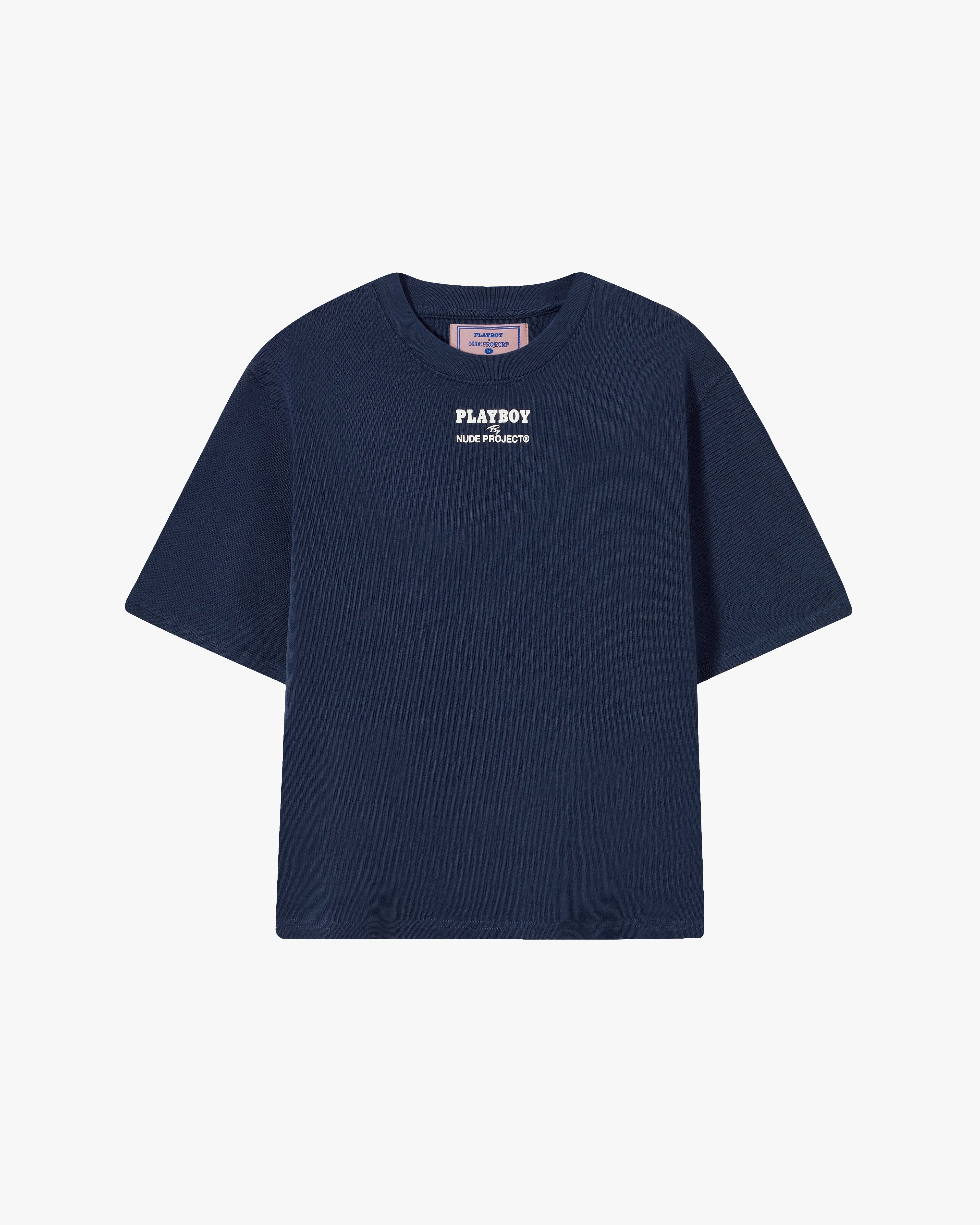 ICONIC CROPPED TEE NAVY sold by Nude Project product image thumbnail 2