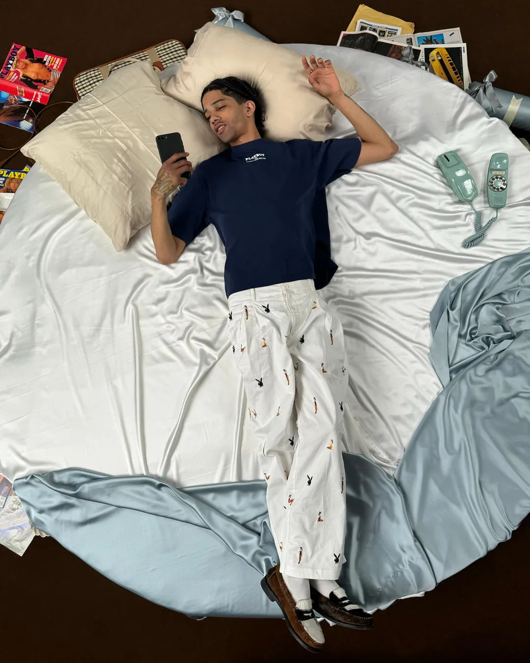 ICONIC CROPPED TEE NAVY sold by Nude Project product image thumbnail 4