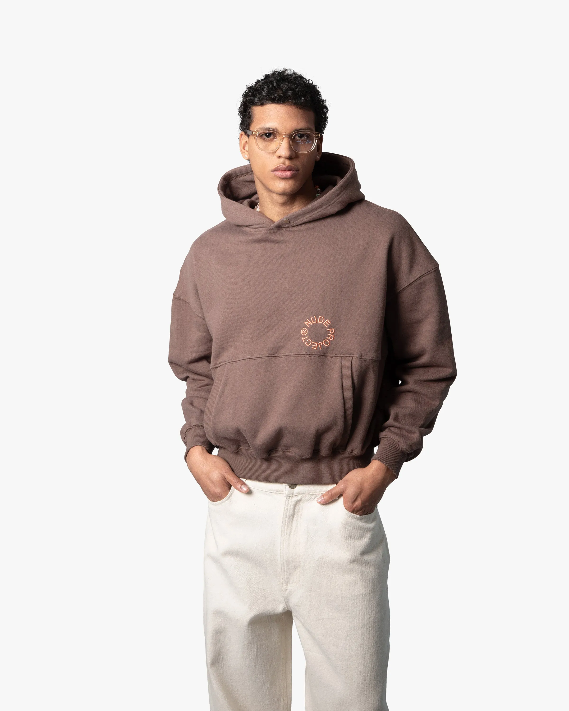 KORY BOXY HOODIE BROWN sold by Nude Project product image thumbnail 5