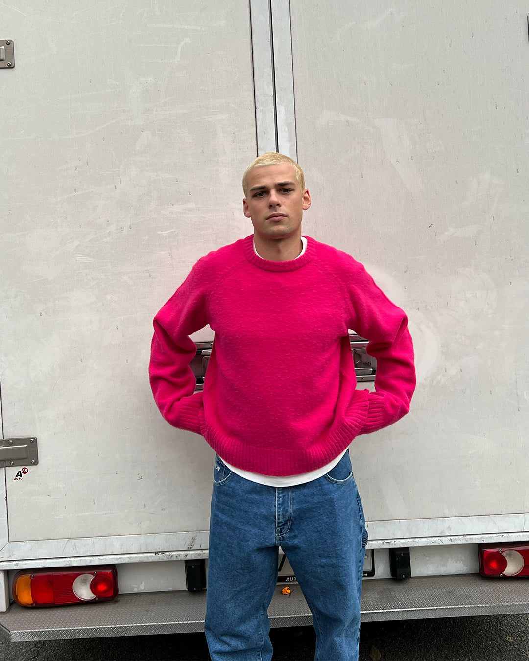 BOXY SWEATER FUCHSIA sold by Nude Project product image thumbnail 4