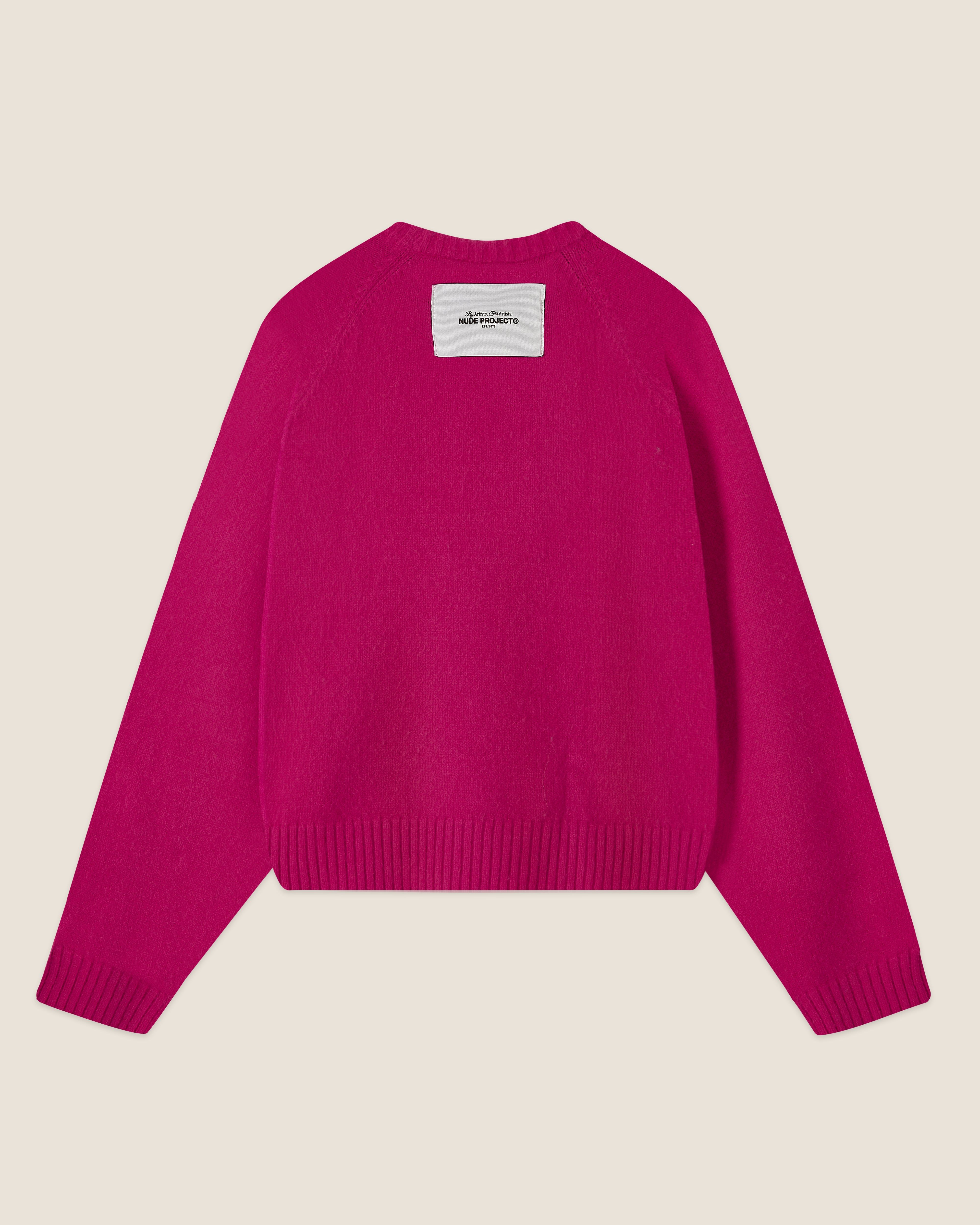 BOXY SWEATER FUCHSIA sold by Nude Project product image thumbnail 2