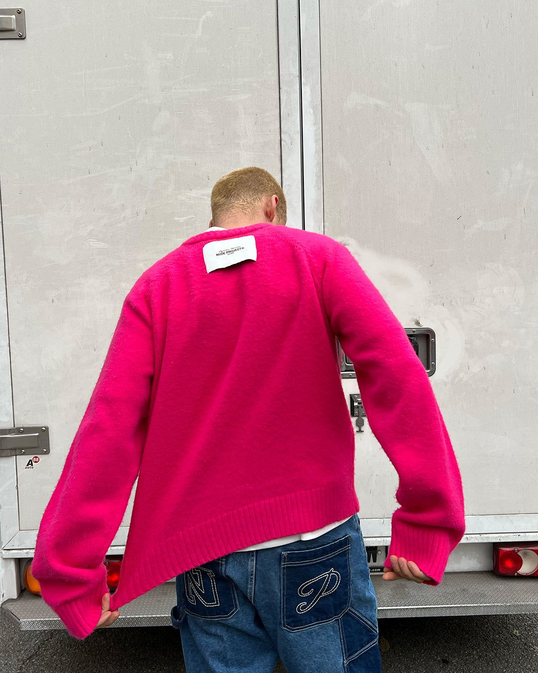 BOXY SWEATER FUCHSIA sold by Nude Project product image thumbnail 3