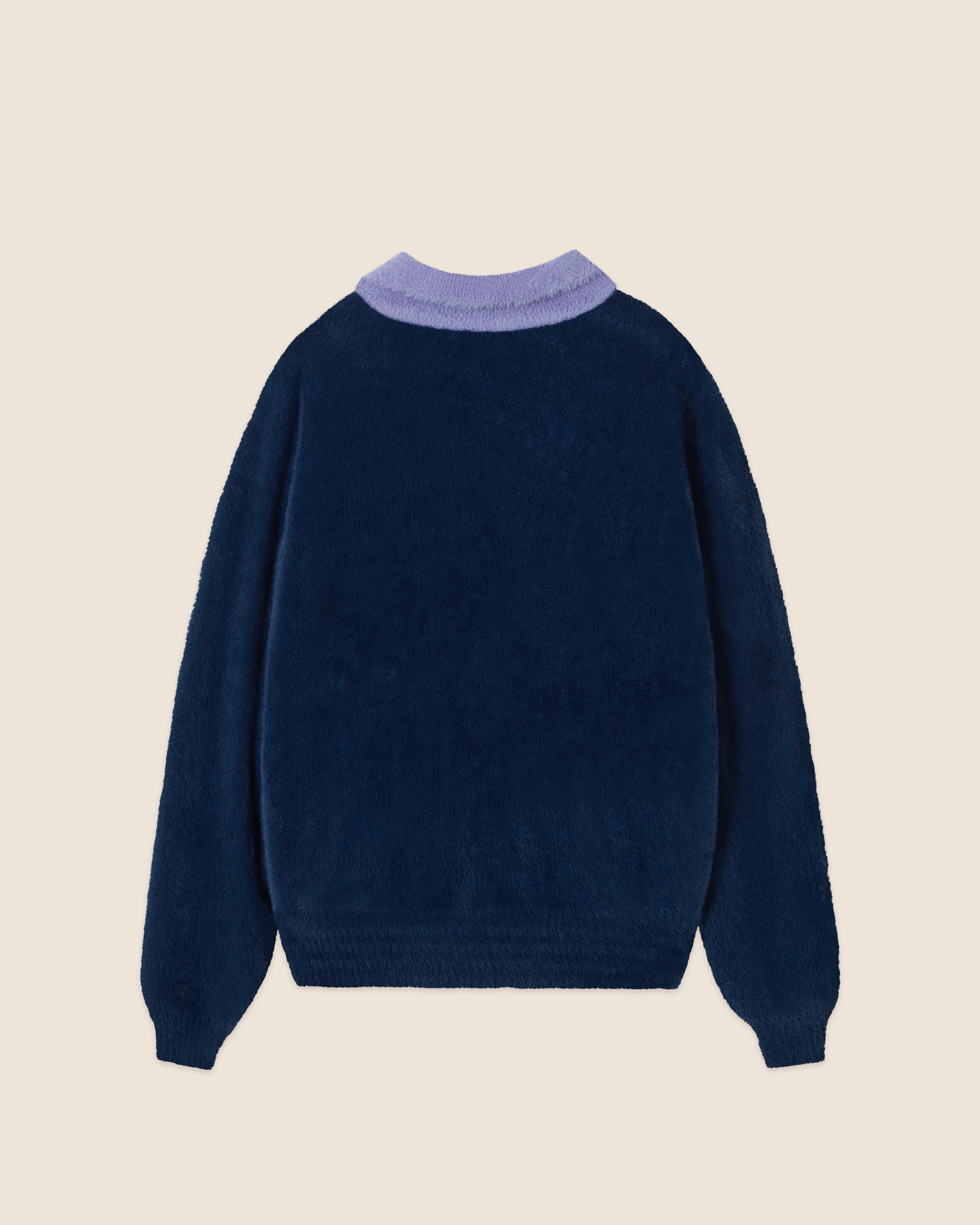 COZY KNITTED POLO NAVY sold by Nude Project product image thumbnail 3