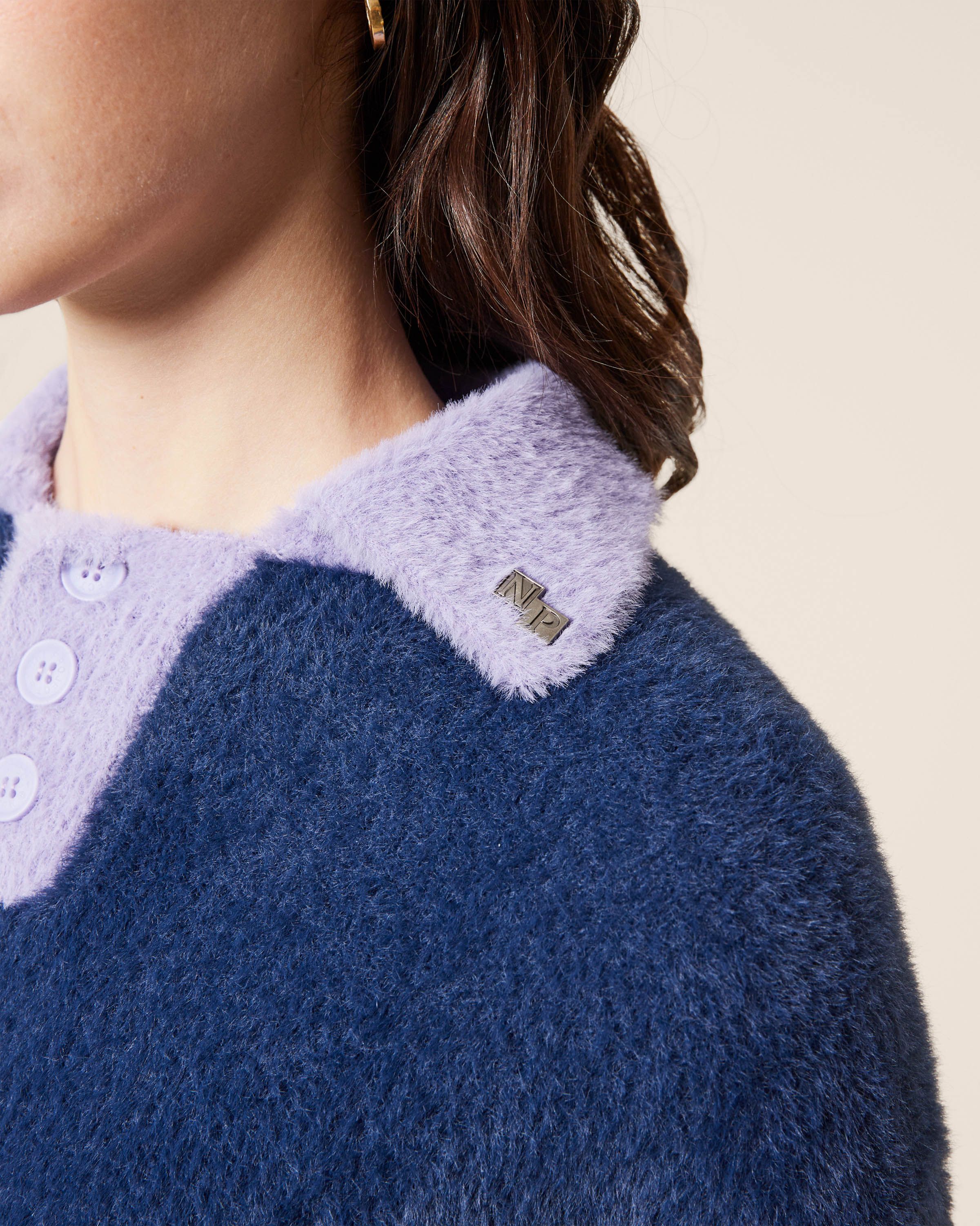 COZY KNITTED POLO NAVY sold by Nude Project product image thumbnail 4