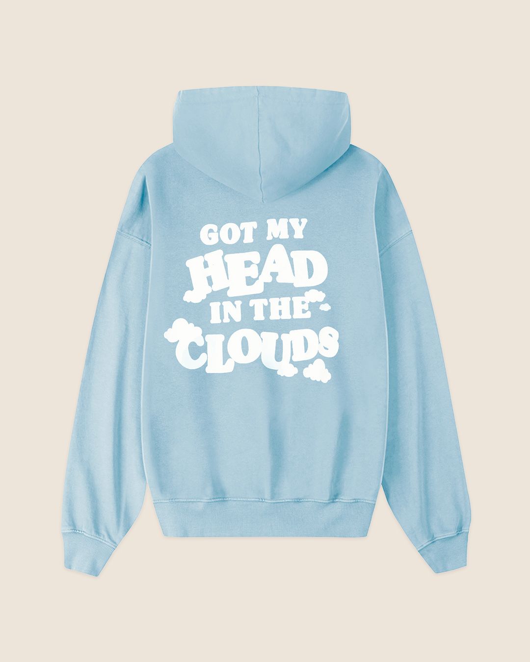 HEAD IN CLOUDS HOOD BABY BLUE sold by Nude Project