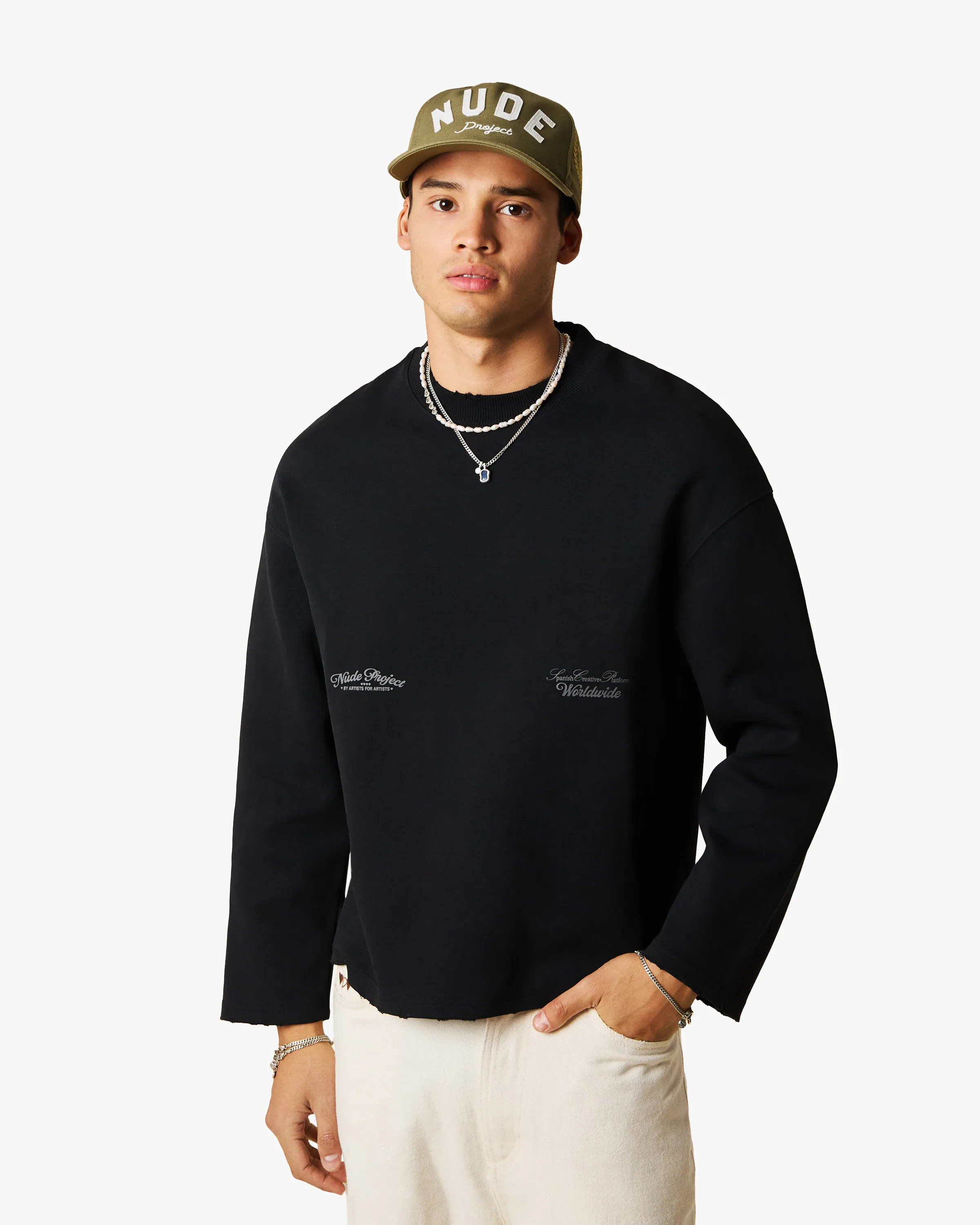VOLCANIC CREWNECK BLACK sold by Nude Project product image thumbnail 5