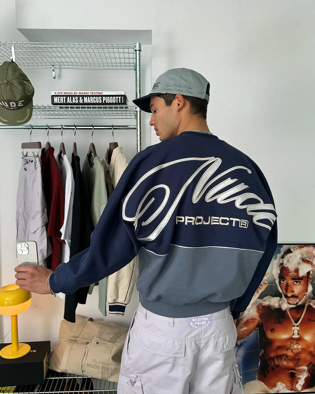 DA WAVE CREWNECK NAVY sold by Nude Project product image thumbnail 2