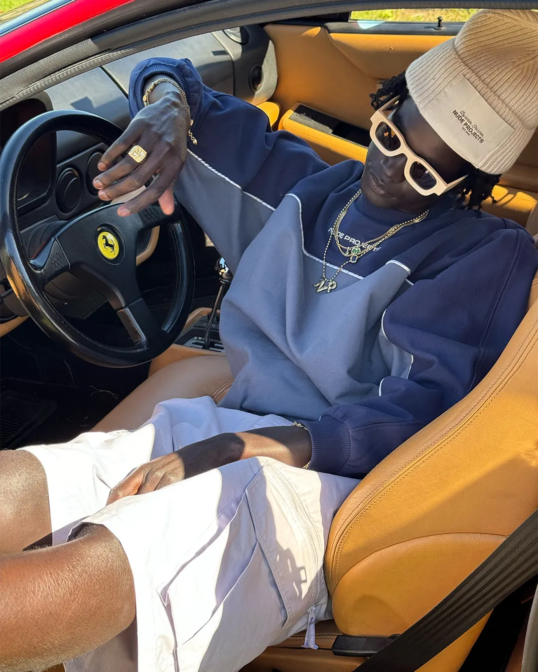 DA WAVE CREWNECK NAVY sold by Nude Project product image thumbnail 3