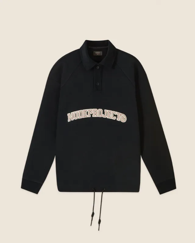 TWENTY THREE POLO LS BLACK sold by Nude Project