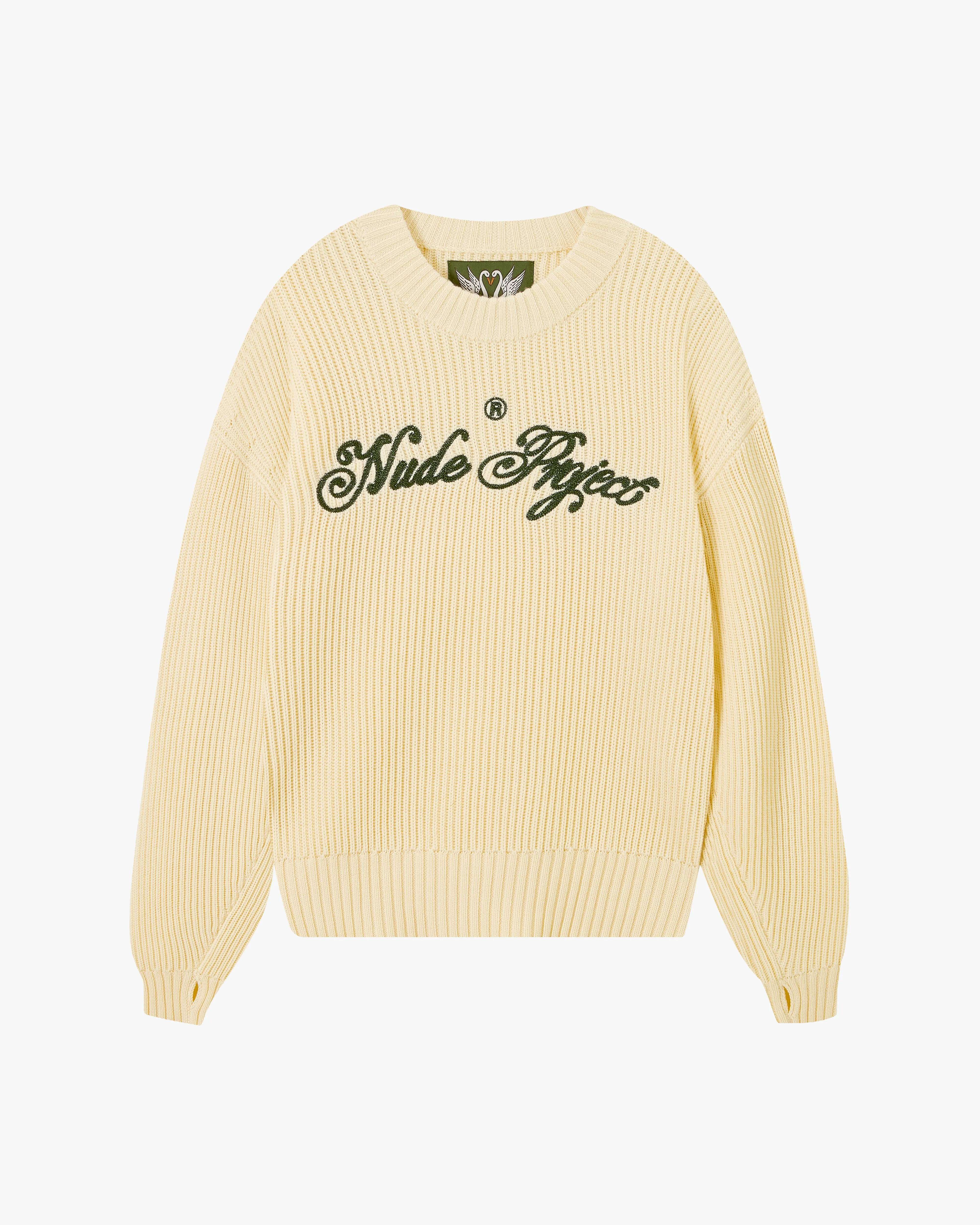 Script Knit Sweater Offwhite sold by Nude Project