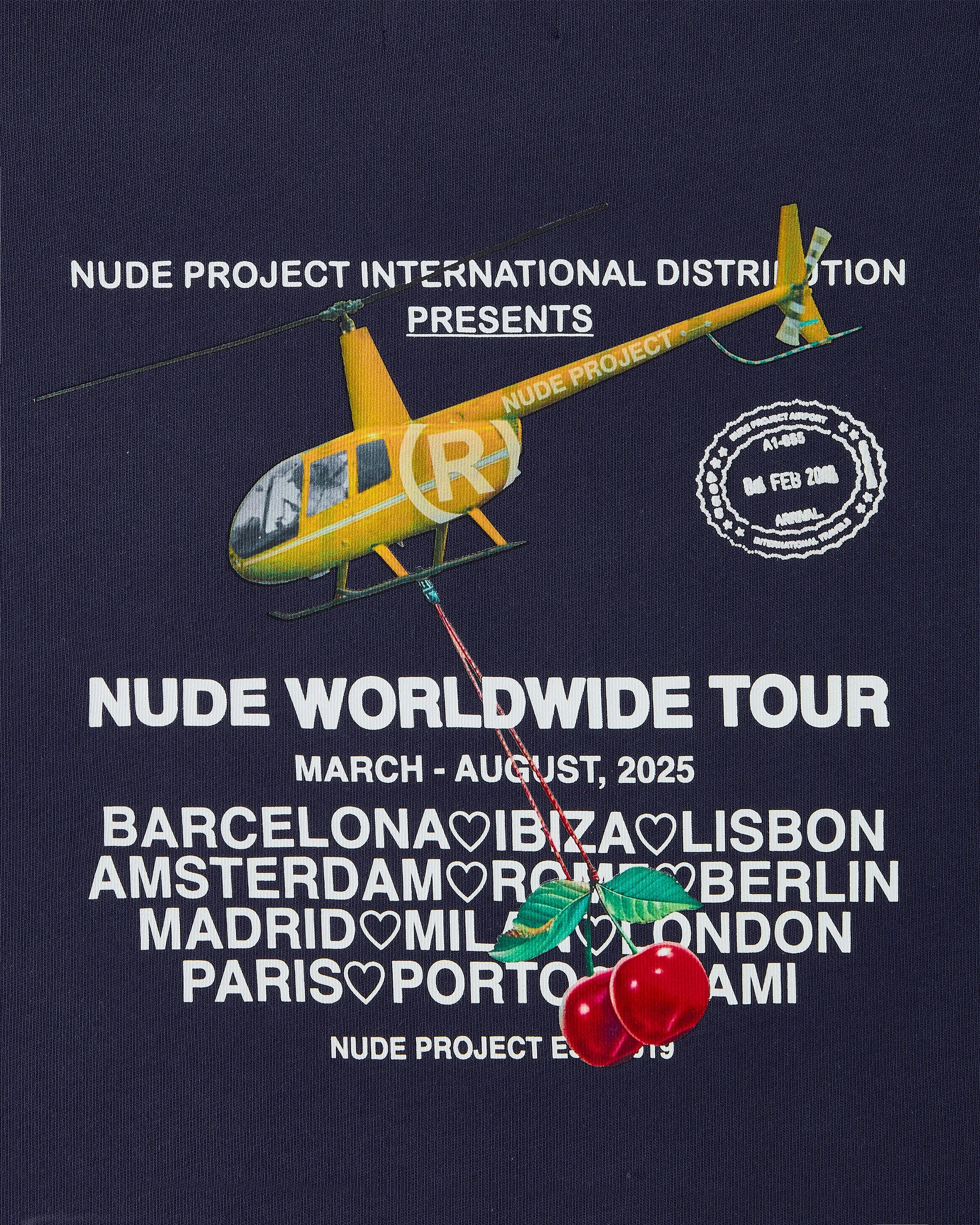 NUDE TOUR TEE NAVY sold by Nude Project product image thumbnail 5