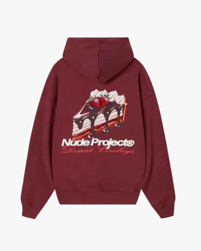 La Tarte Hoodie Burgundy sold by Nude Project