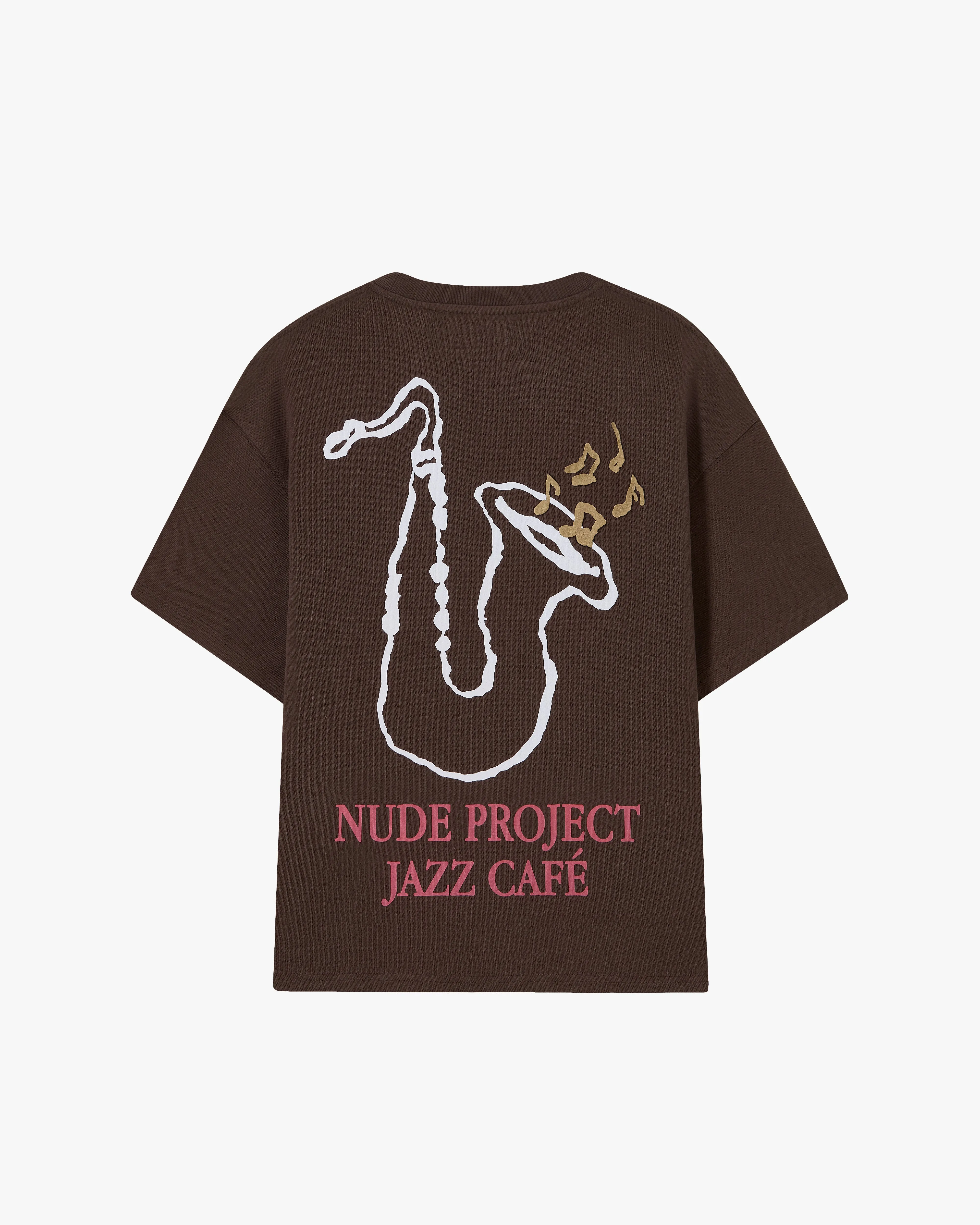 Jazz Café Tee Brown sold by Nude Project