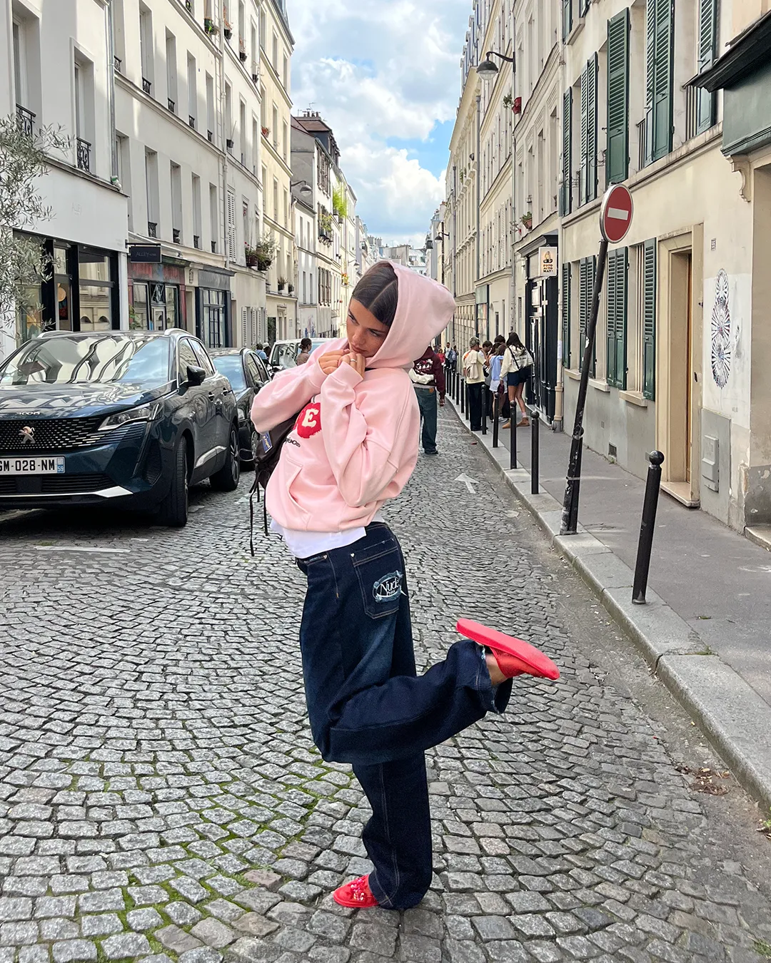 Cerise Hoodie Pink sold by Nude Project product image thumbnail 5