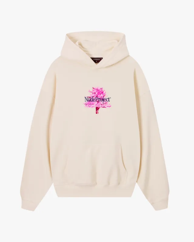 Fleur De Cerisier Hoodie Marshmallow sold by Nude Project
