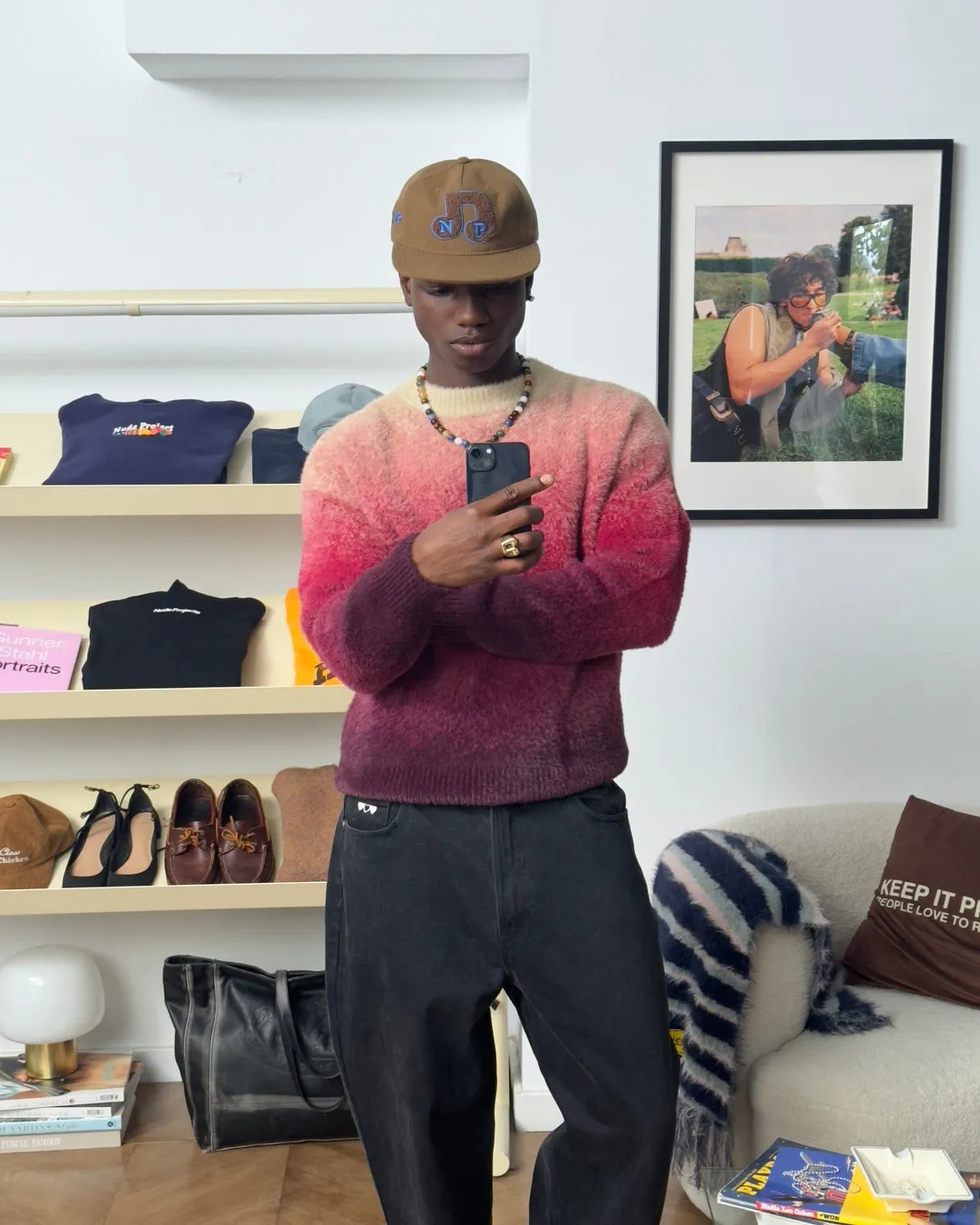 GRADIENT COZY SWEATER RED sold by Nude Project product image thumbnail 2