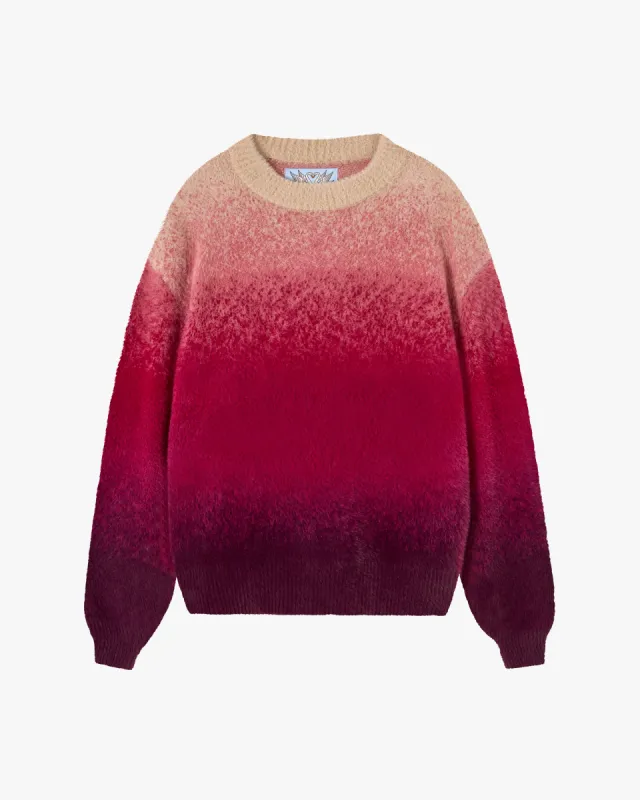 GRADIENT COZY SWEATER RED sold by Nude Project