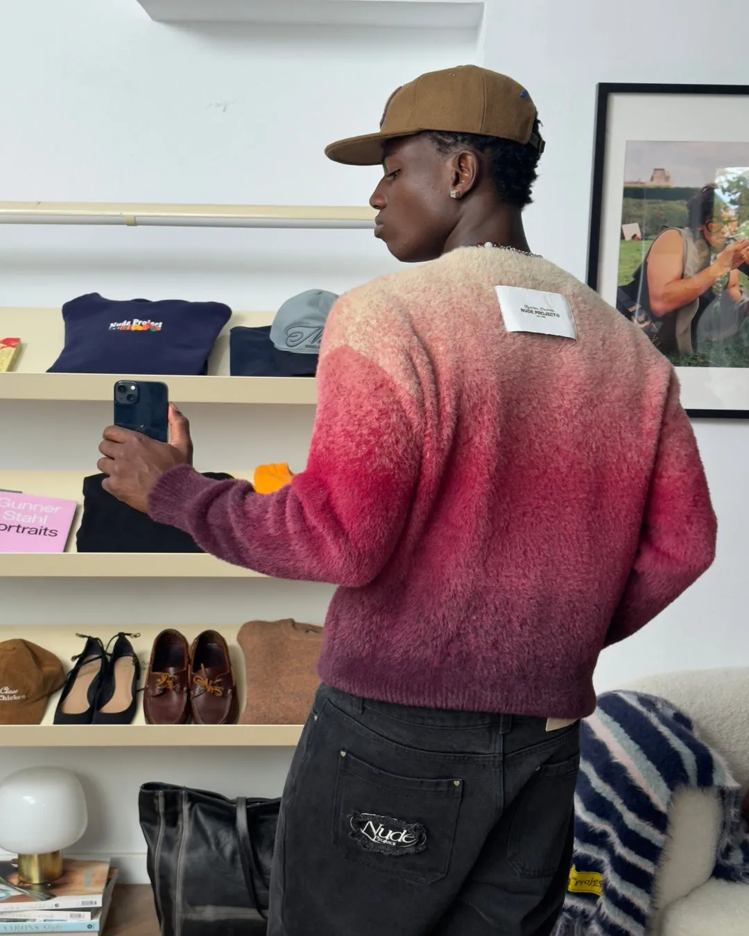 GRADIENT COZY SWEATER RED sold by Nude Project product image thumbnail 4