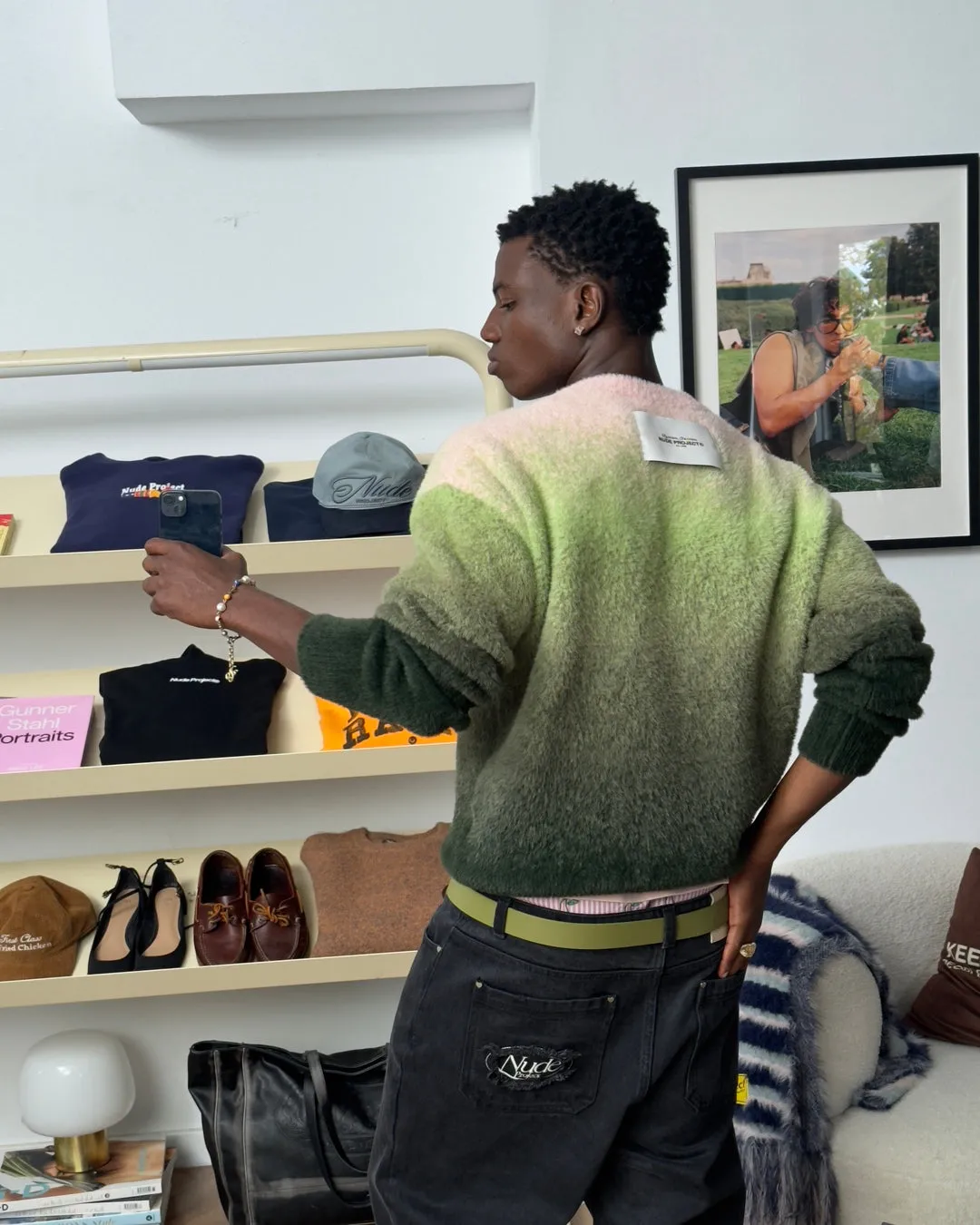 Gradient Cozy Sweater Green sold by Nude Project product image thumbnail 4