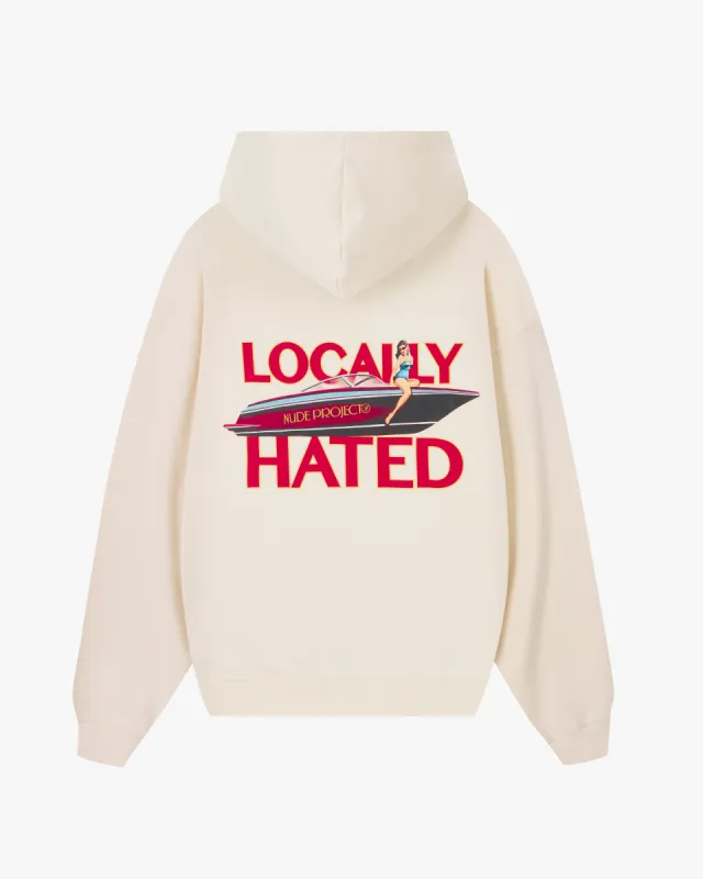 Locally Hated Hoodie Marshmallow sold by Nude Project