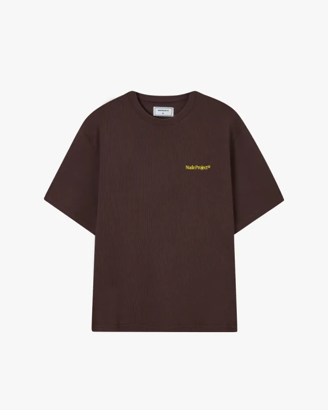 Origins Tee Brown sold by Nude Project