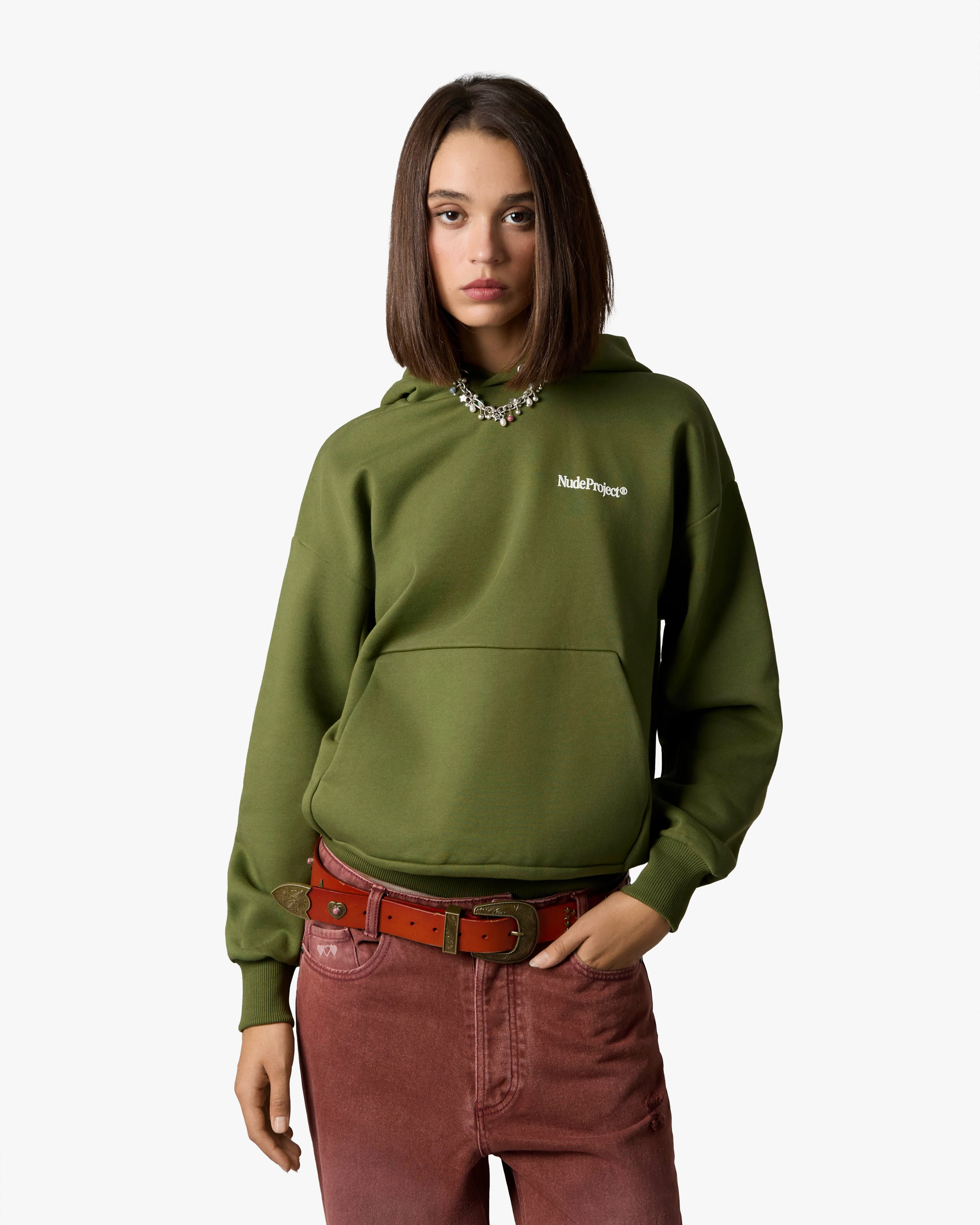 ORIGINS HOODIE GREEN sold by Nude Project product image thumbnail 5