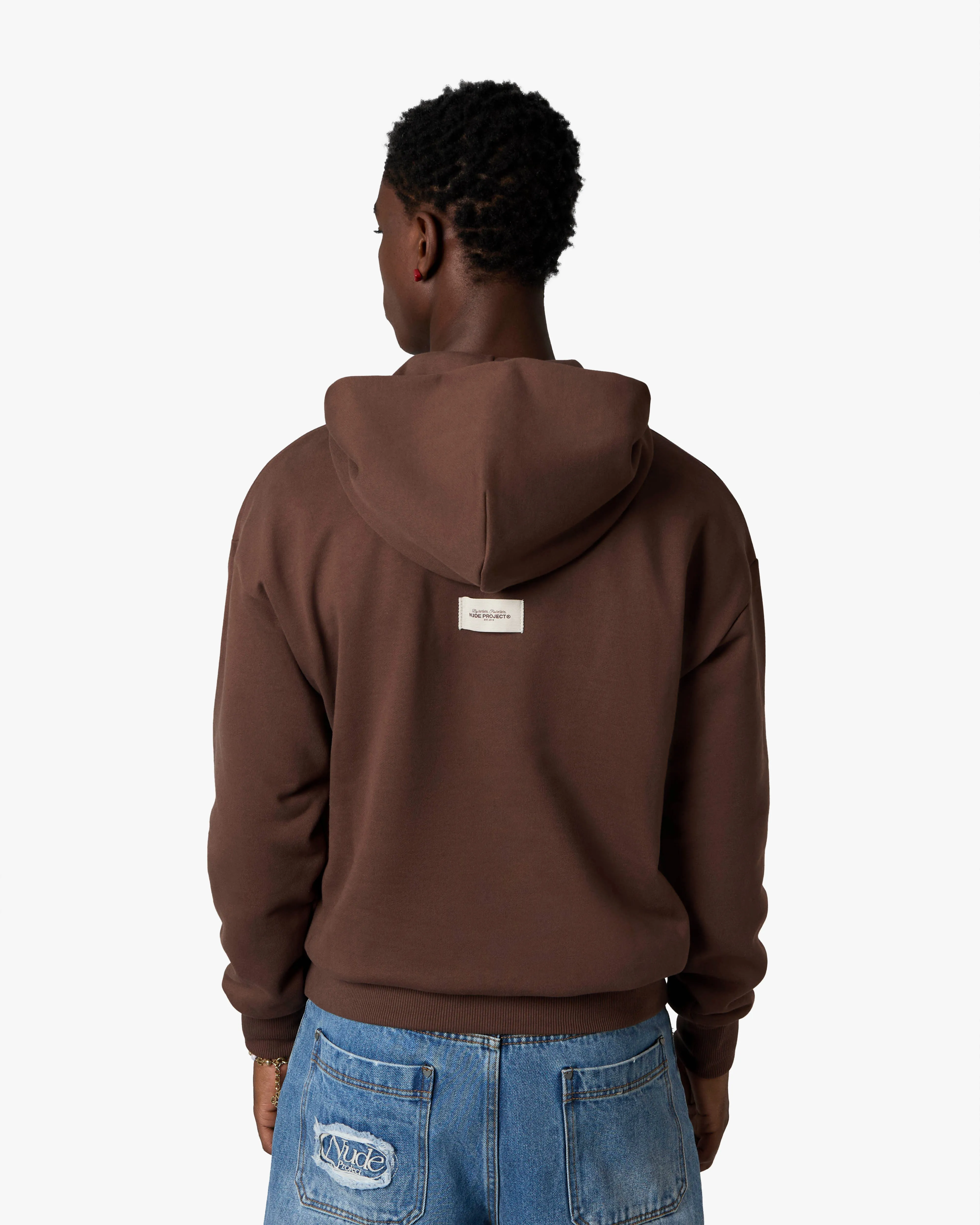 ORIGINS HOODIE BROWN sold by Nude Project product image thumbnail 4