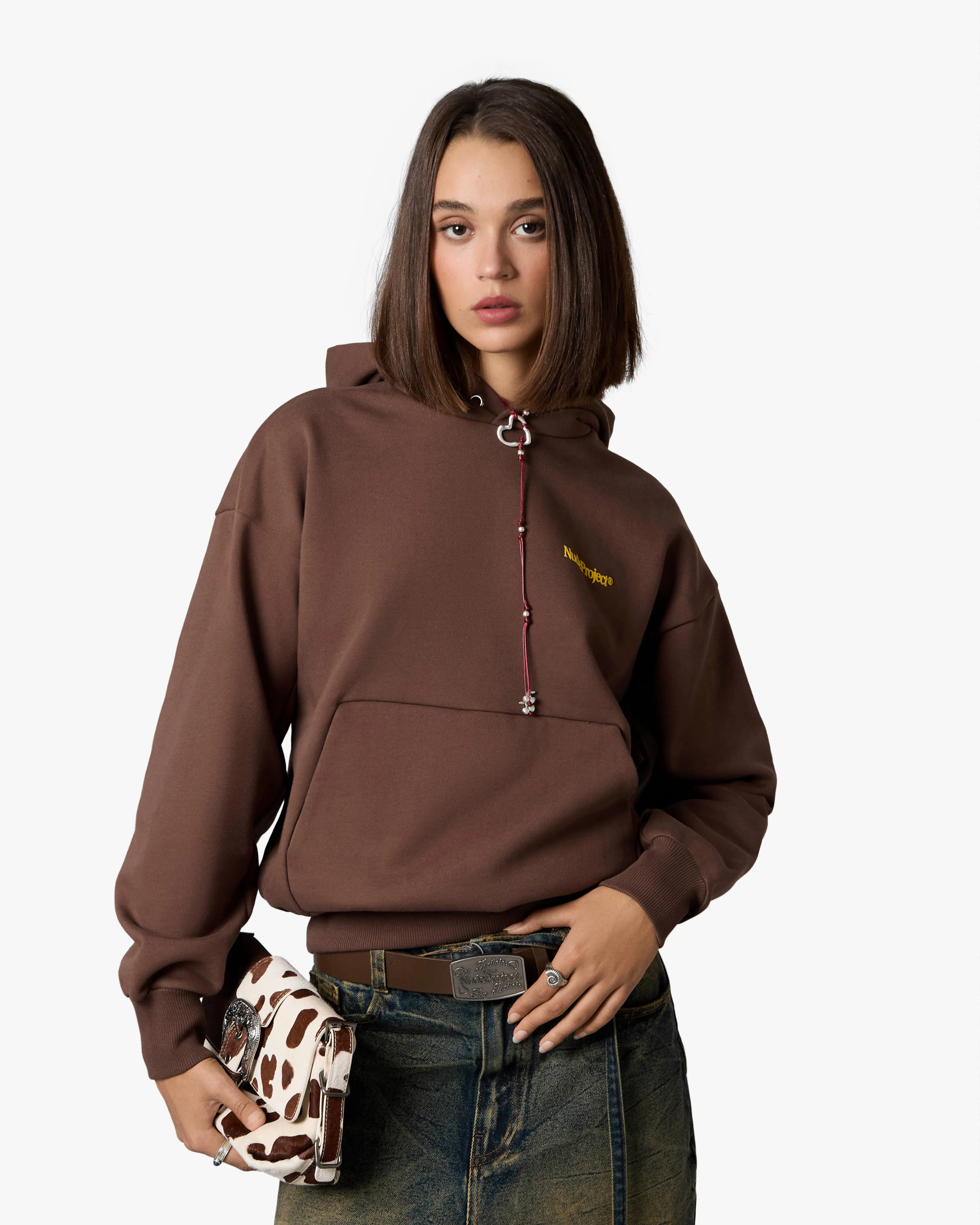 ORIGINS HOODIE BROWN sold by Nude Project product image thumbnail 5
