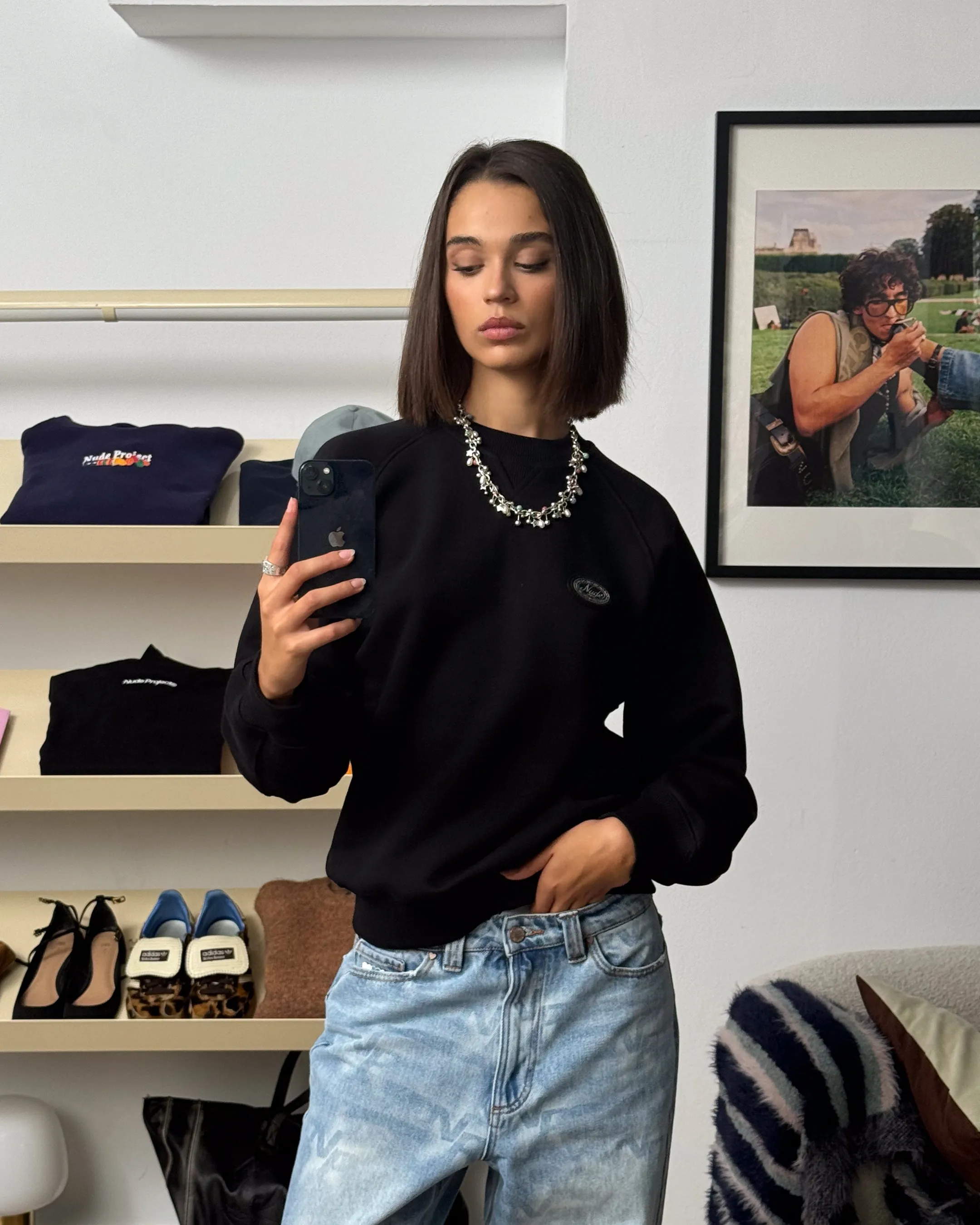 Essentials Sweatshirt Black sold by Nude Project product image thumbnail 5