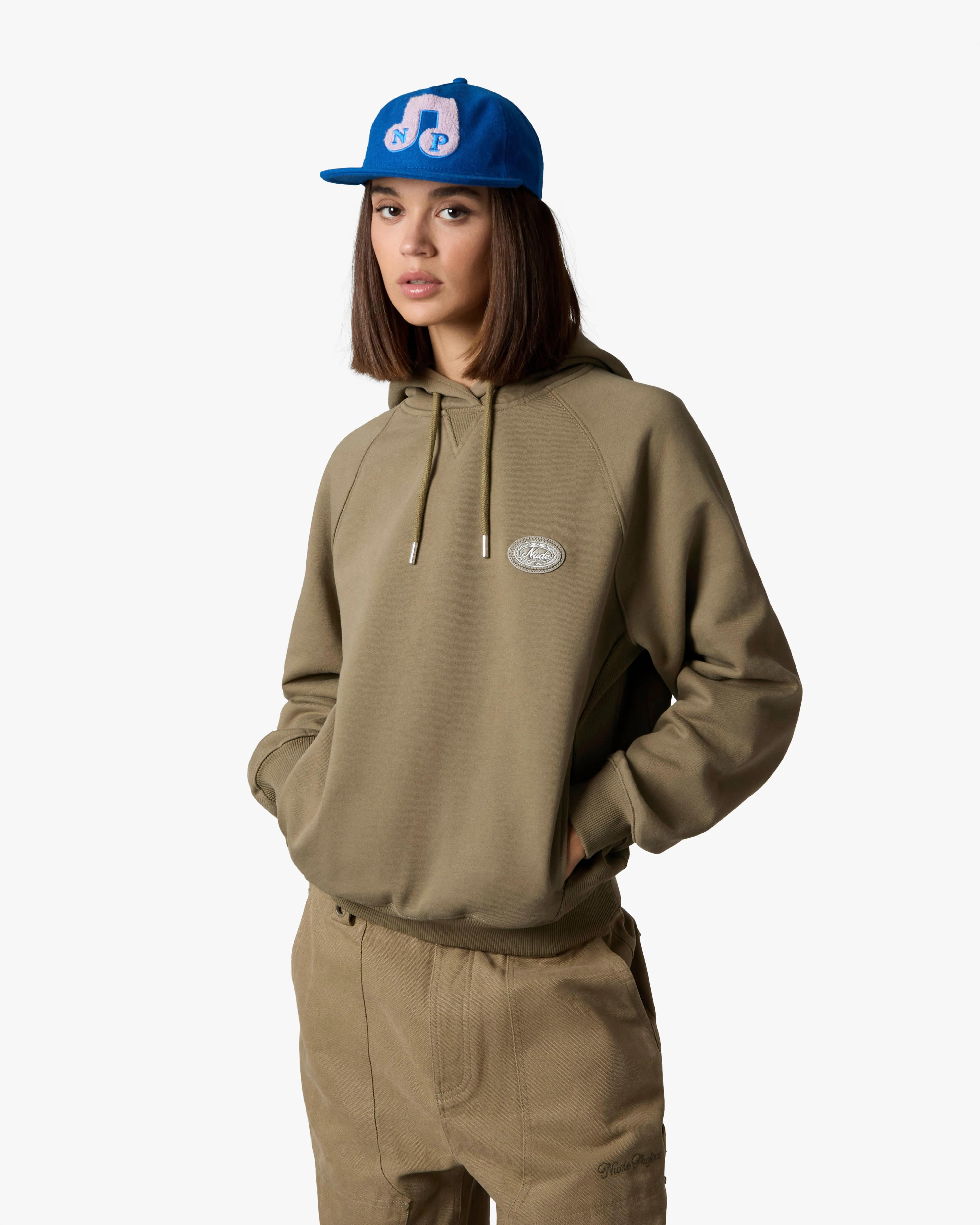 Essentials Hoodie Khaki sold by Nude Project product image thumbnail 2