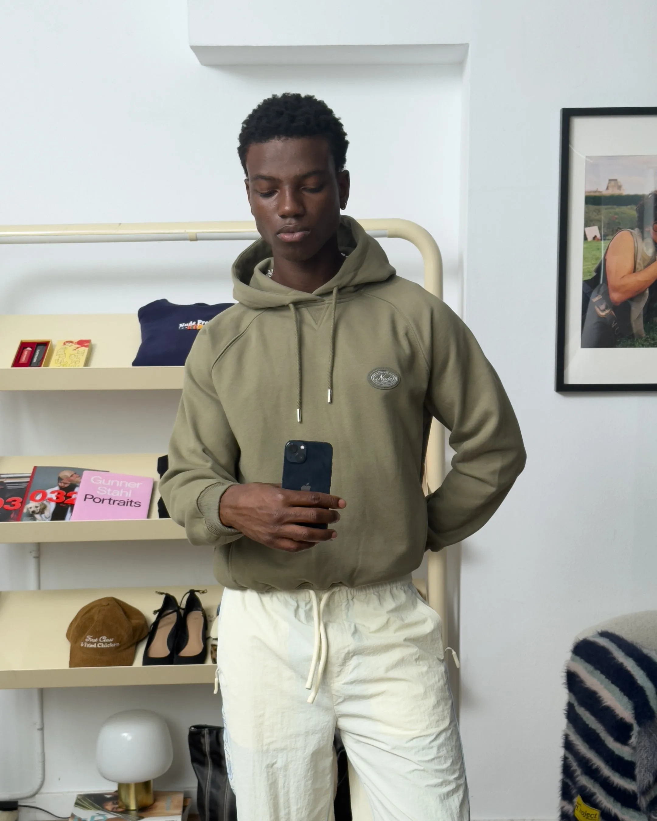 Essentials Hoodie Khaki sold by Nude Project product image thumbnail 5