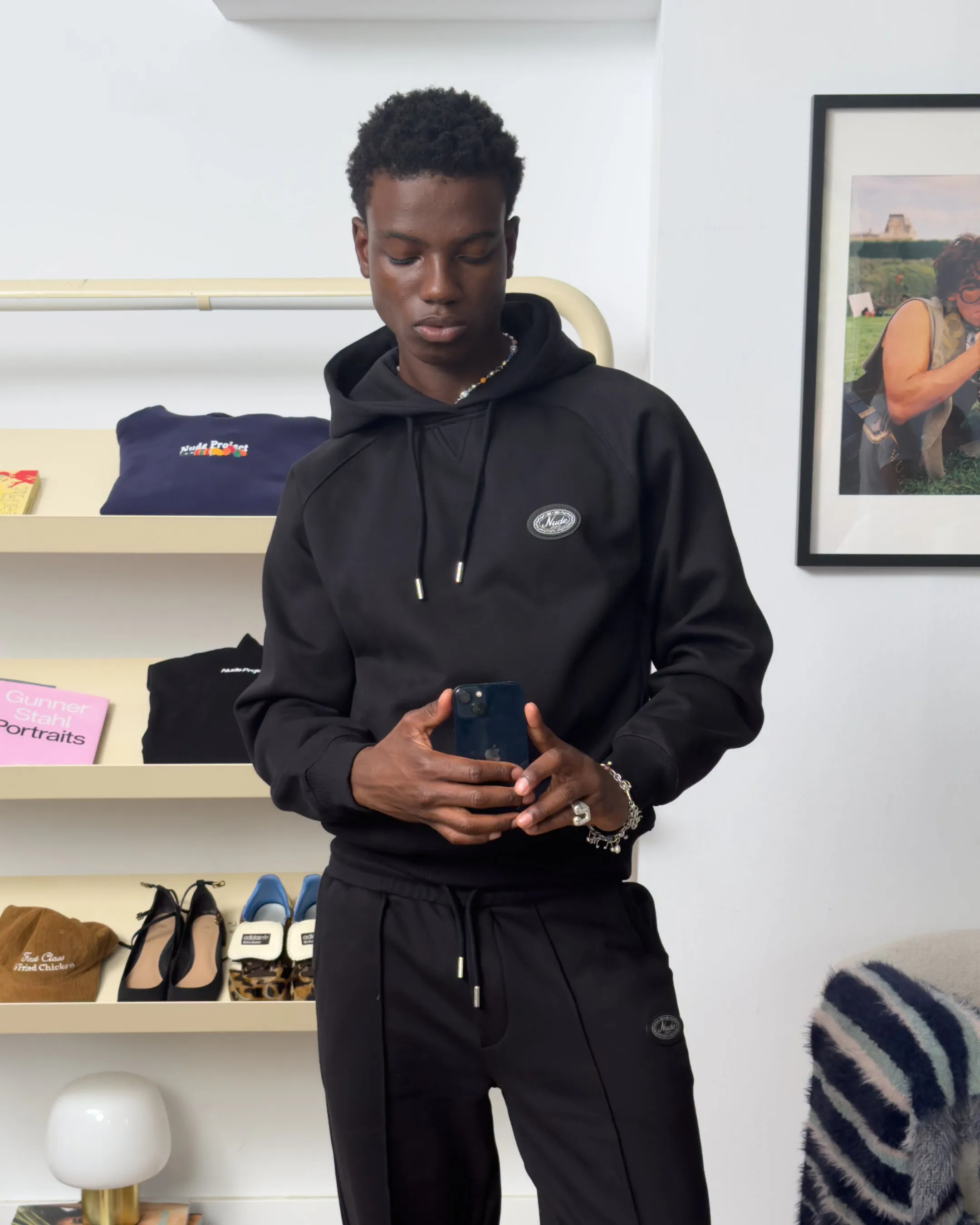 Essentials Hoodie Black sold by Nude Project product image thumbnail 4