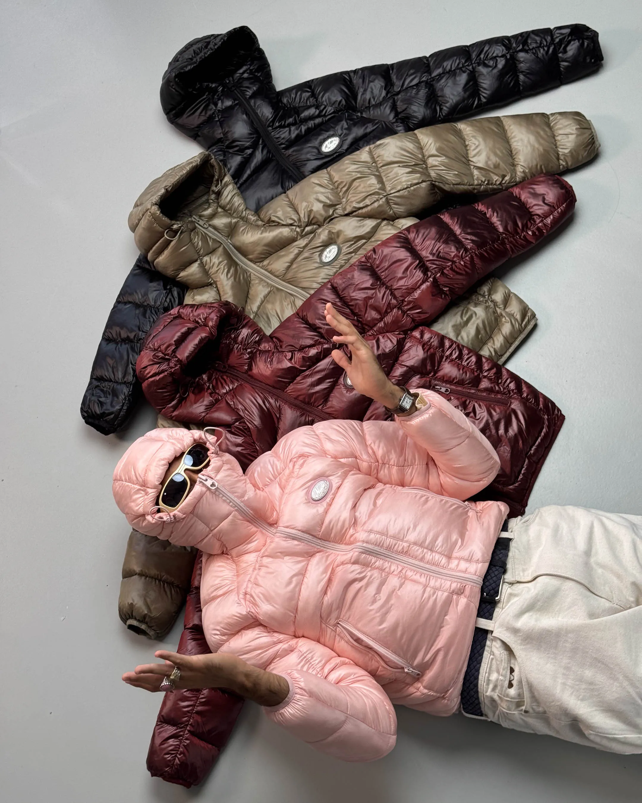 ICONIC PUFFER JACKET PINK sold by Nude Project product image thumbnail 4