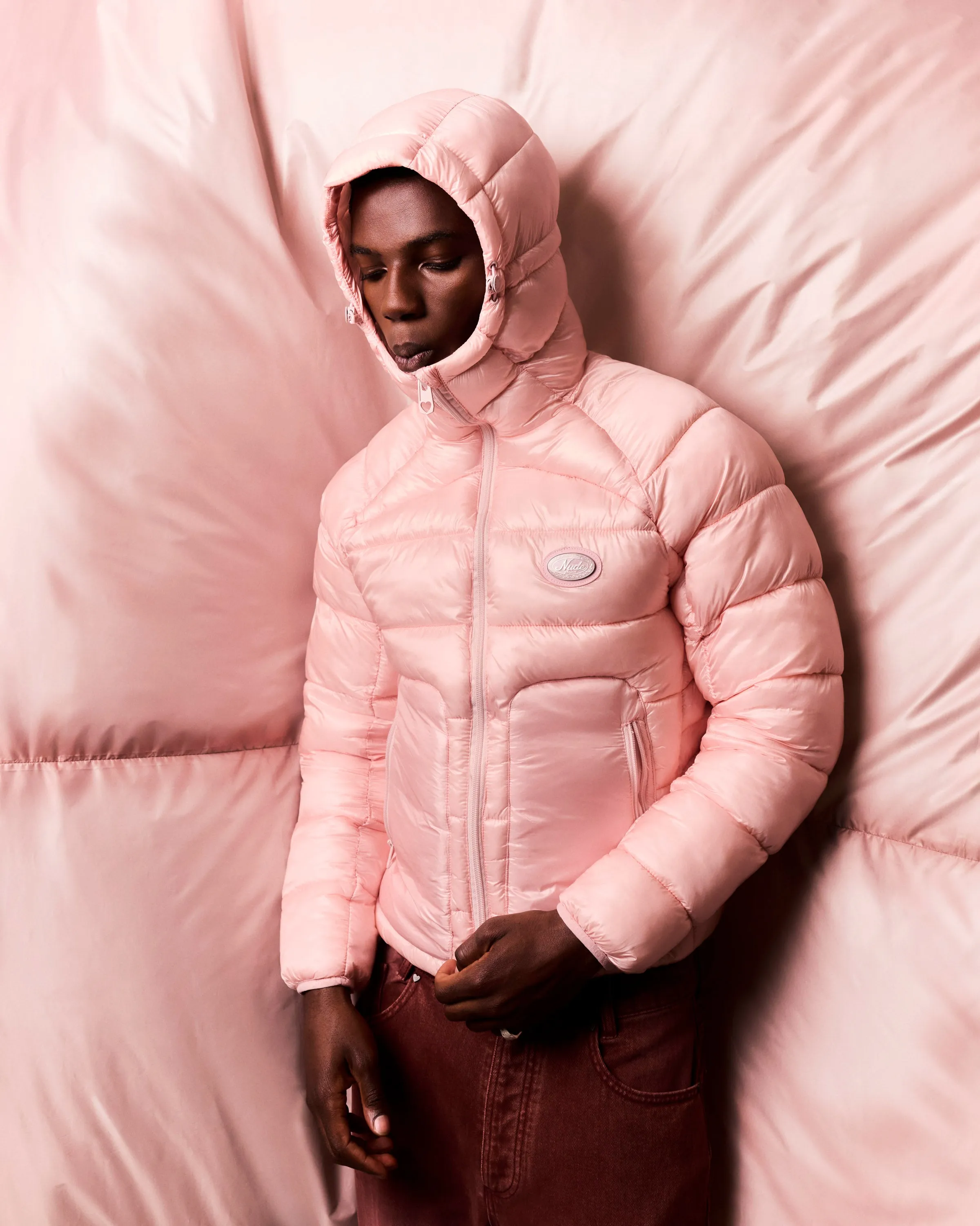 ICONIC PUFFER JACKET PINK sold by Nude Project product image thumbnail 2