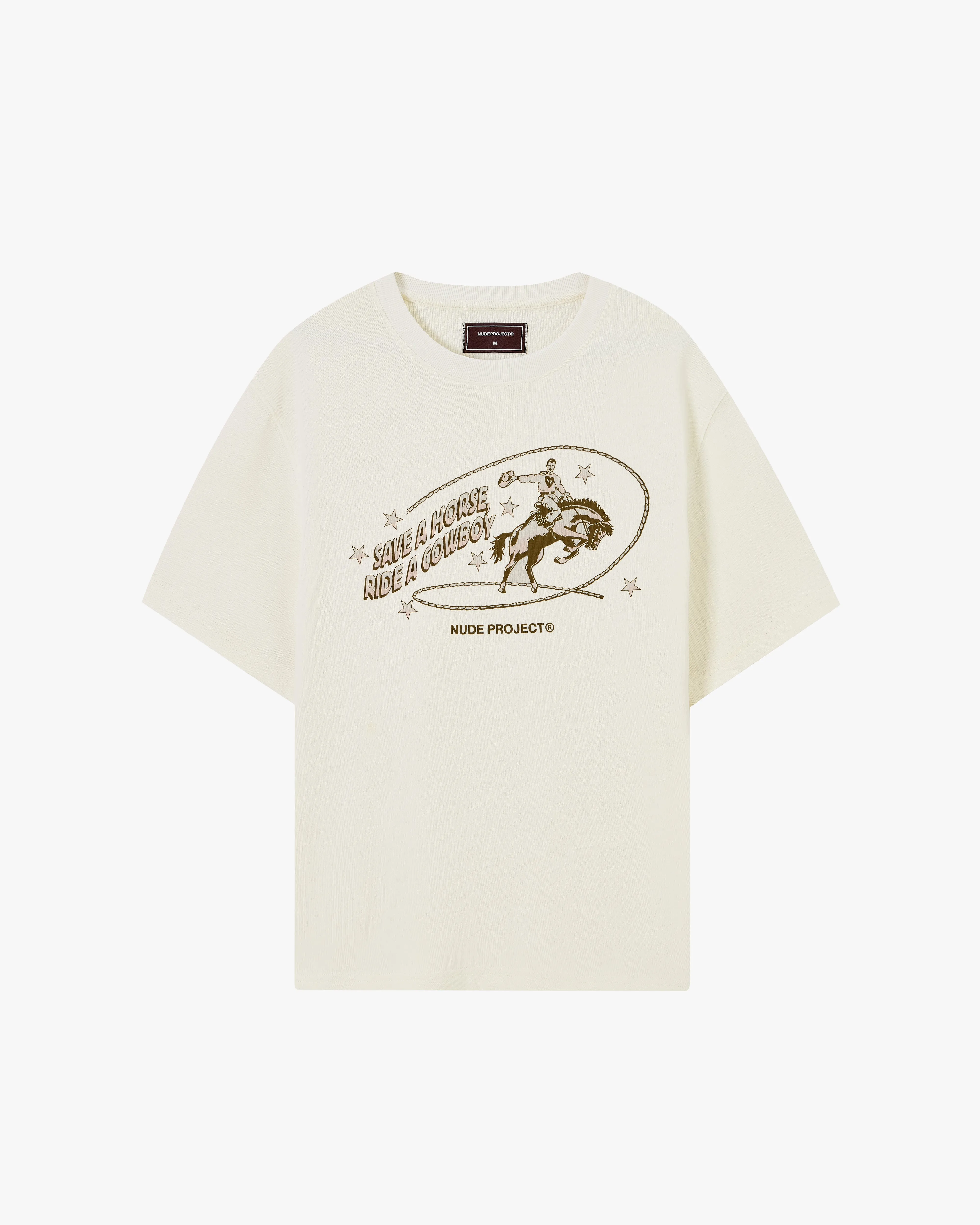 Yihaa Cropped Tee Marshmallow sold by Nude Project