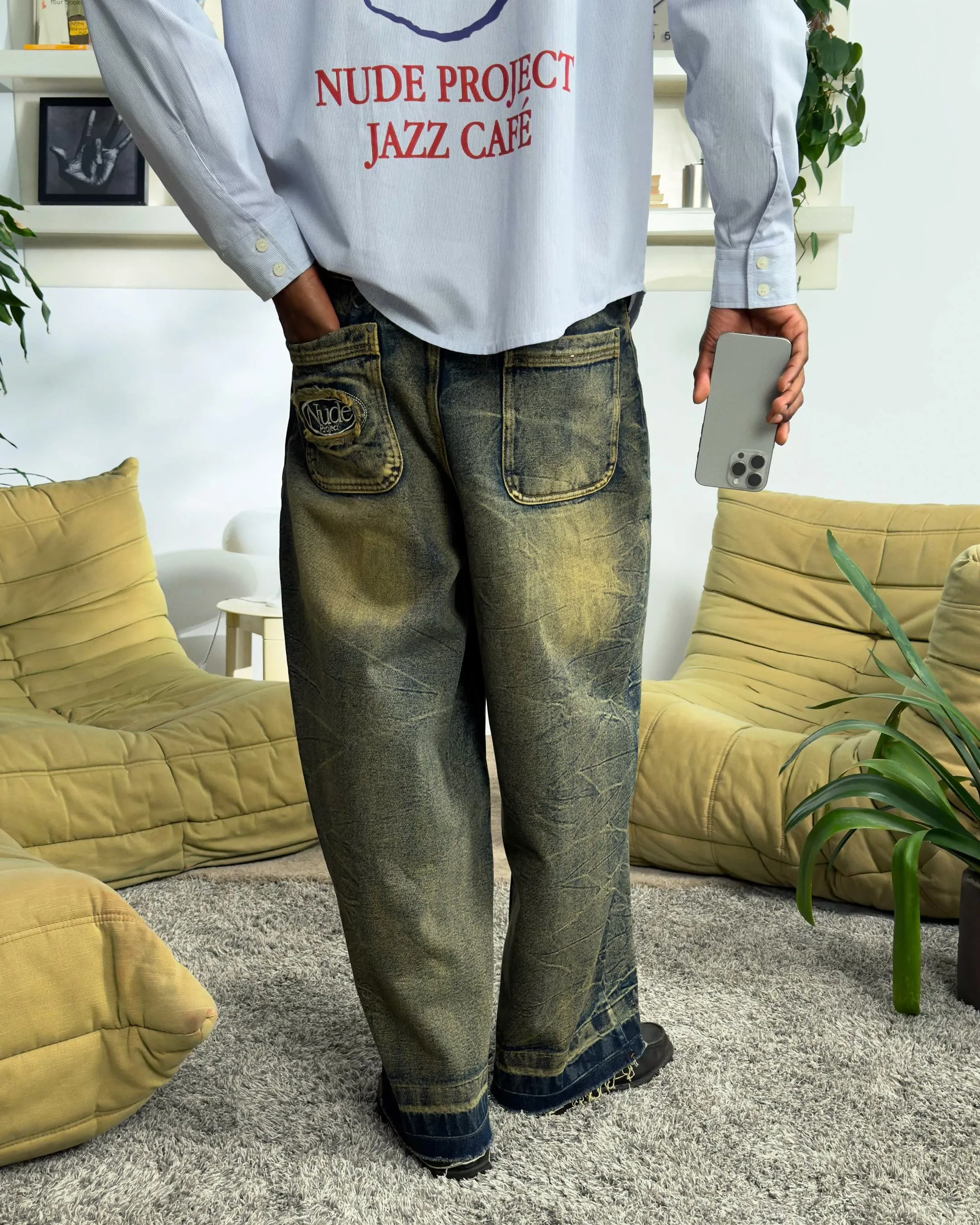 OLD BAGGY JEANS DIRTY WASH sold by Nude Project product image thumbnail 4