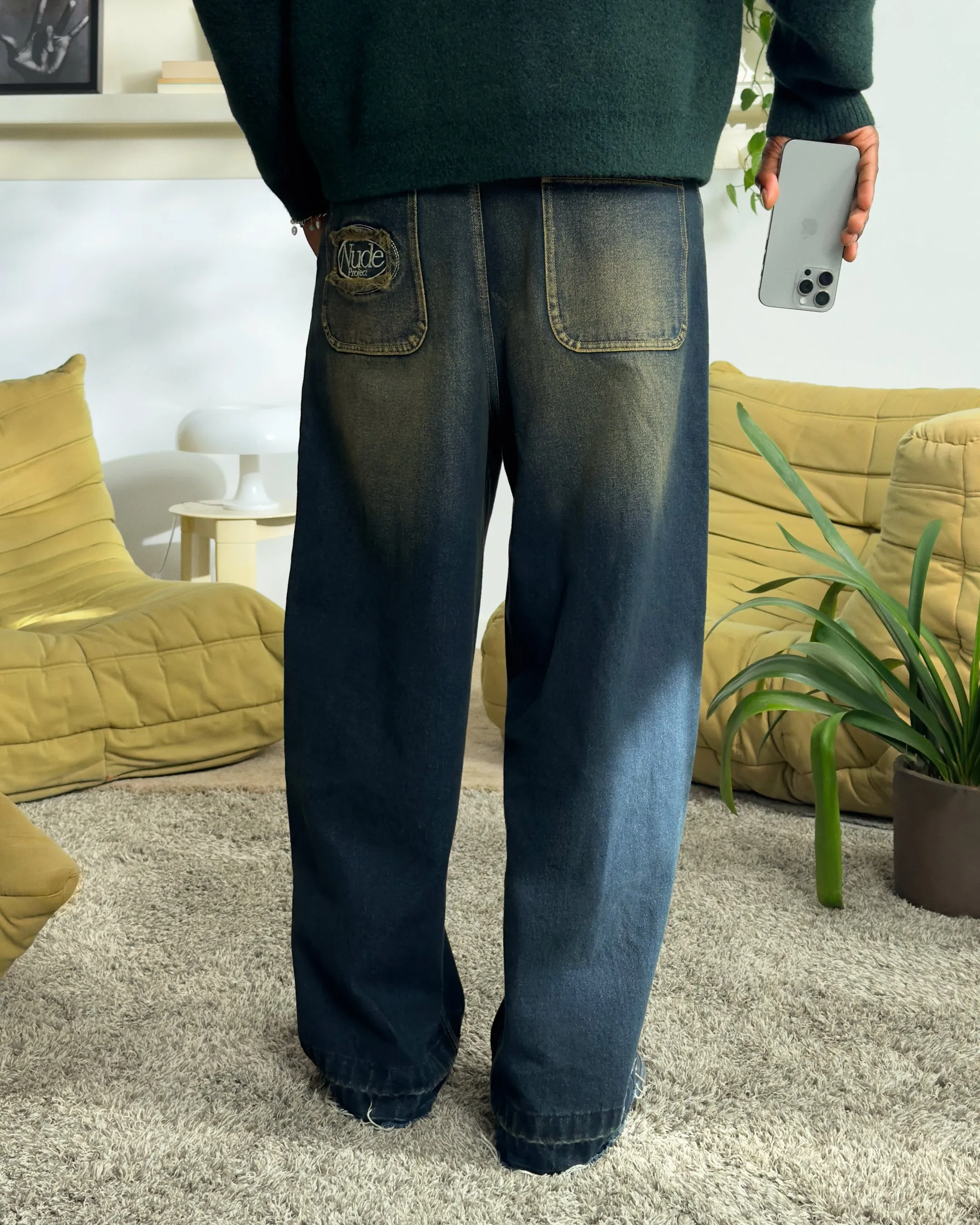 Old Baggy Jeans Indigo sold by Nude Project product image thumbnail 4