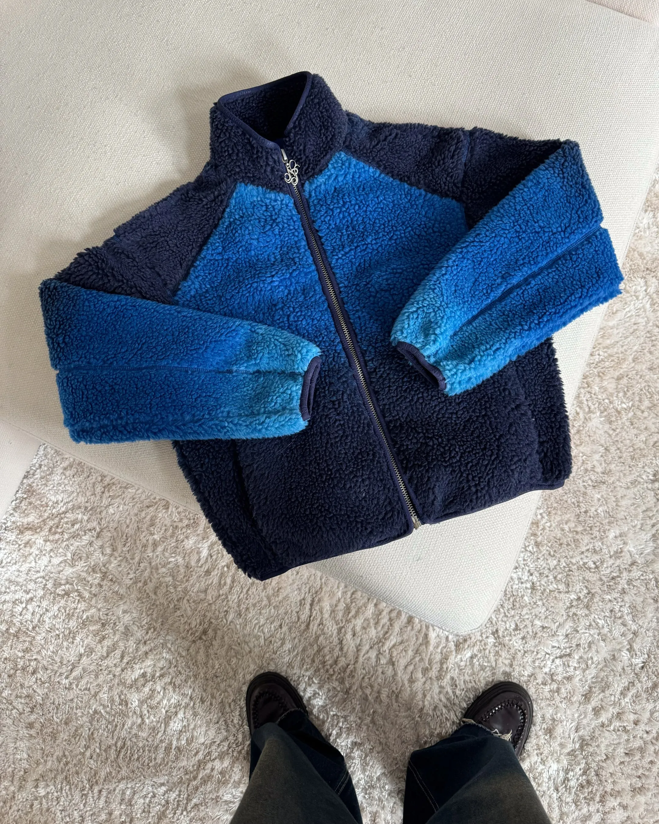 Teddy Degrade Jacket Solid Blue sold by Nude Project product image thumbnail 5